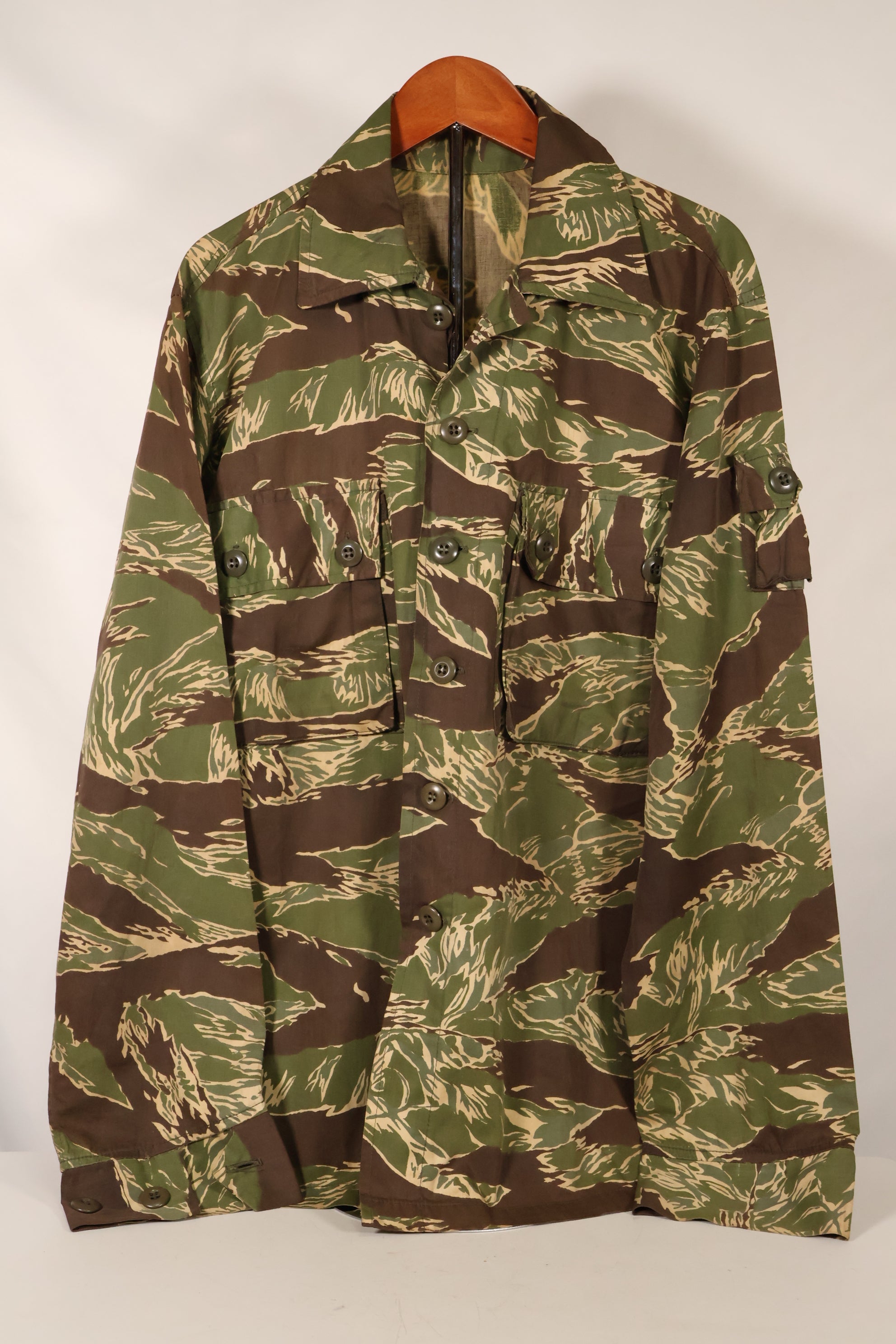 1968年　映画「グリーンベレー」衣装　ジョンウェインパターン　タイガーストライプ　シャツ