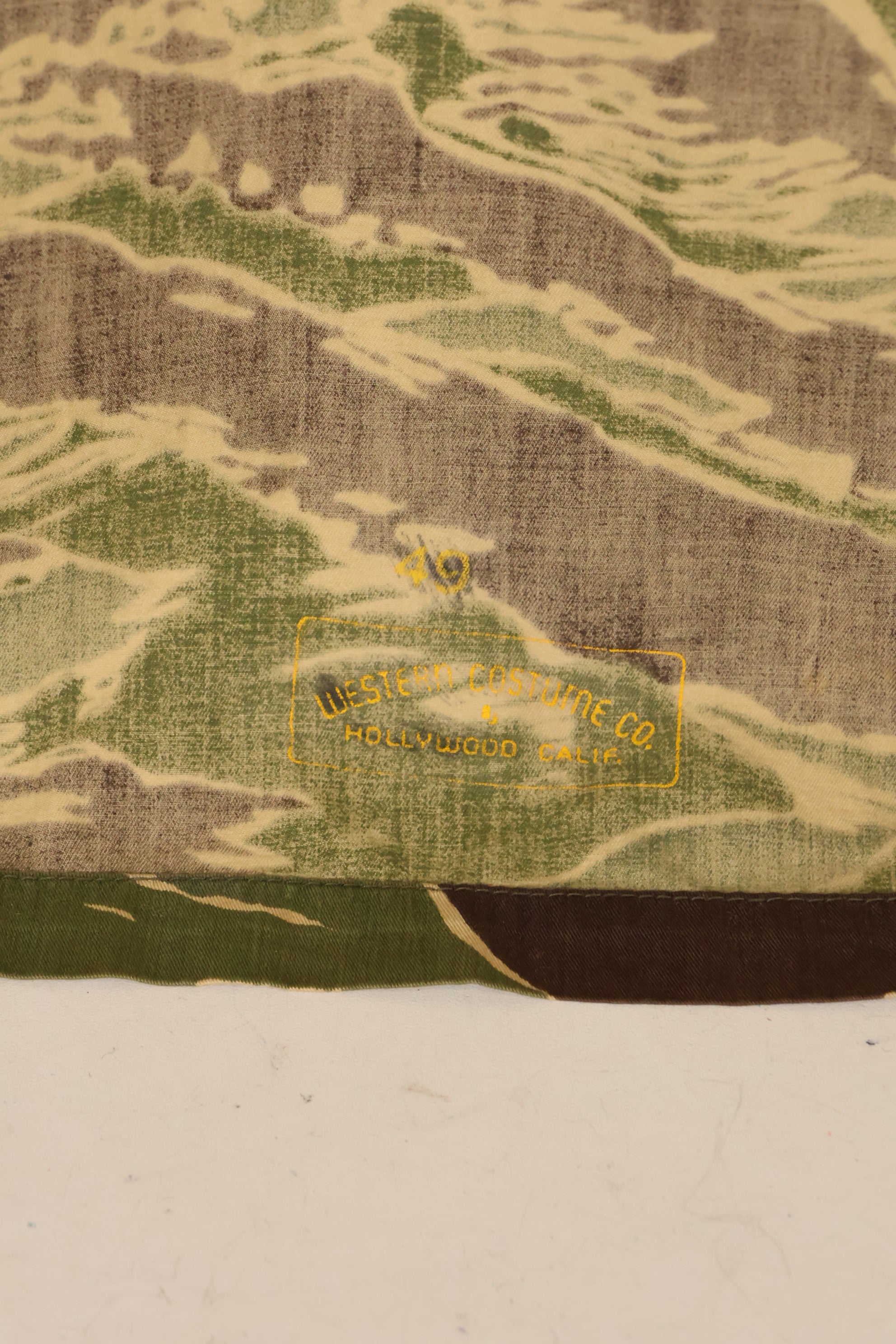 1968年　映画「グリーンベレー」衣装　ジョンウェインパターン　タイガーストライプ　シャツ