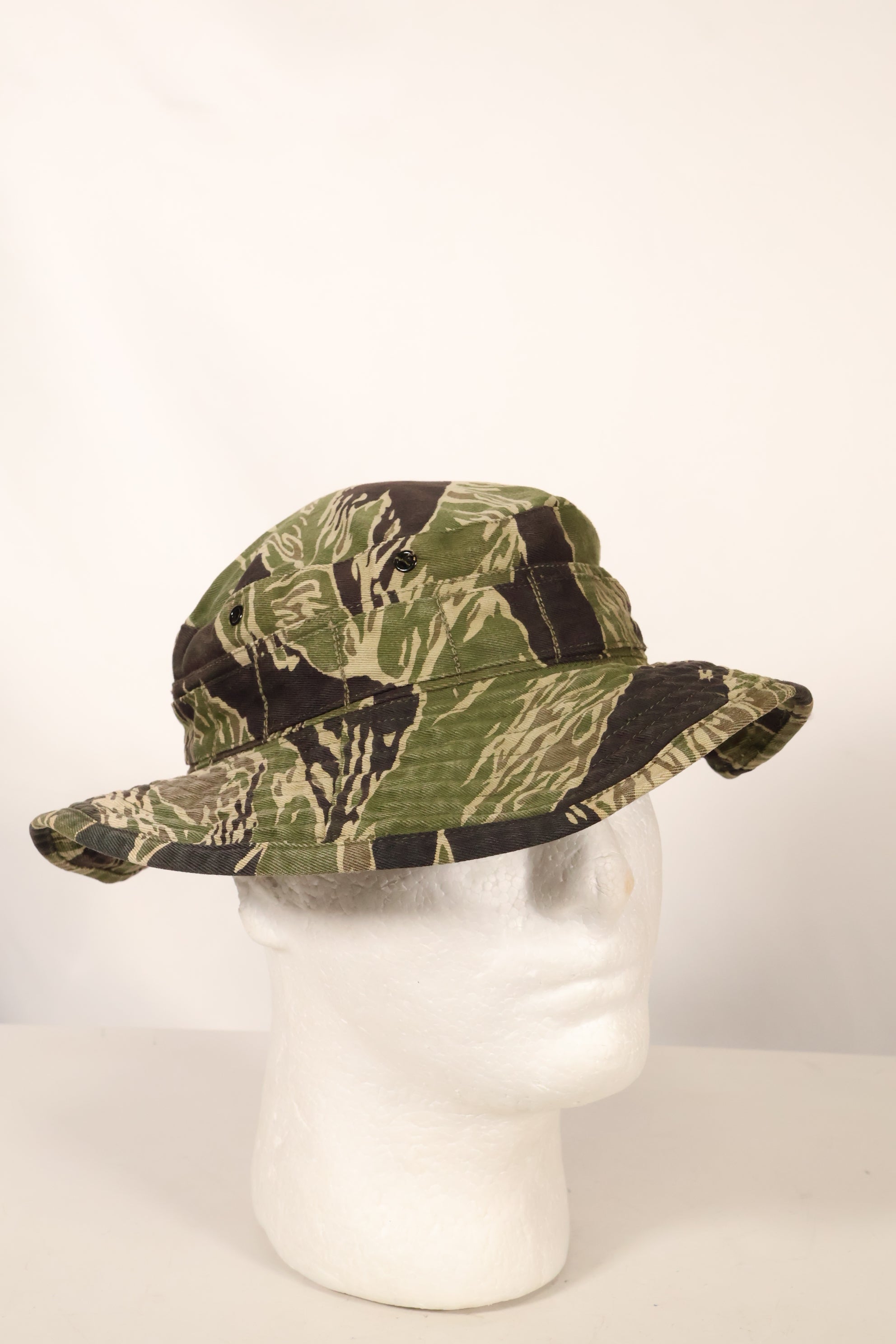 1960年代中頃　沖縄タイガーパターン　CISOカット　タイガーストライプ　ブーニーハット　サイズS　中古品