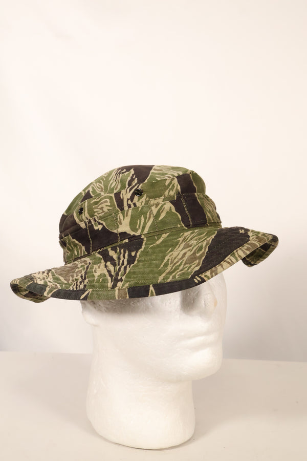 1960年代中頃　沖縄タイガーパターン　CISOカット　タイガーストライプ　ブーニーハット　サイズS　中古品