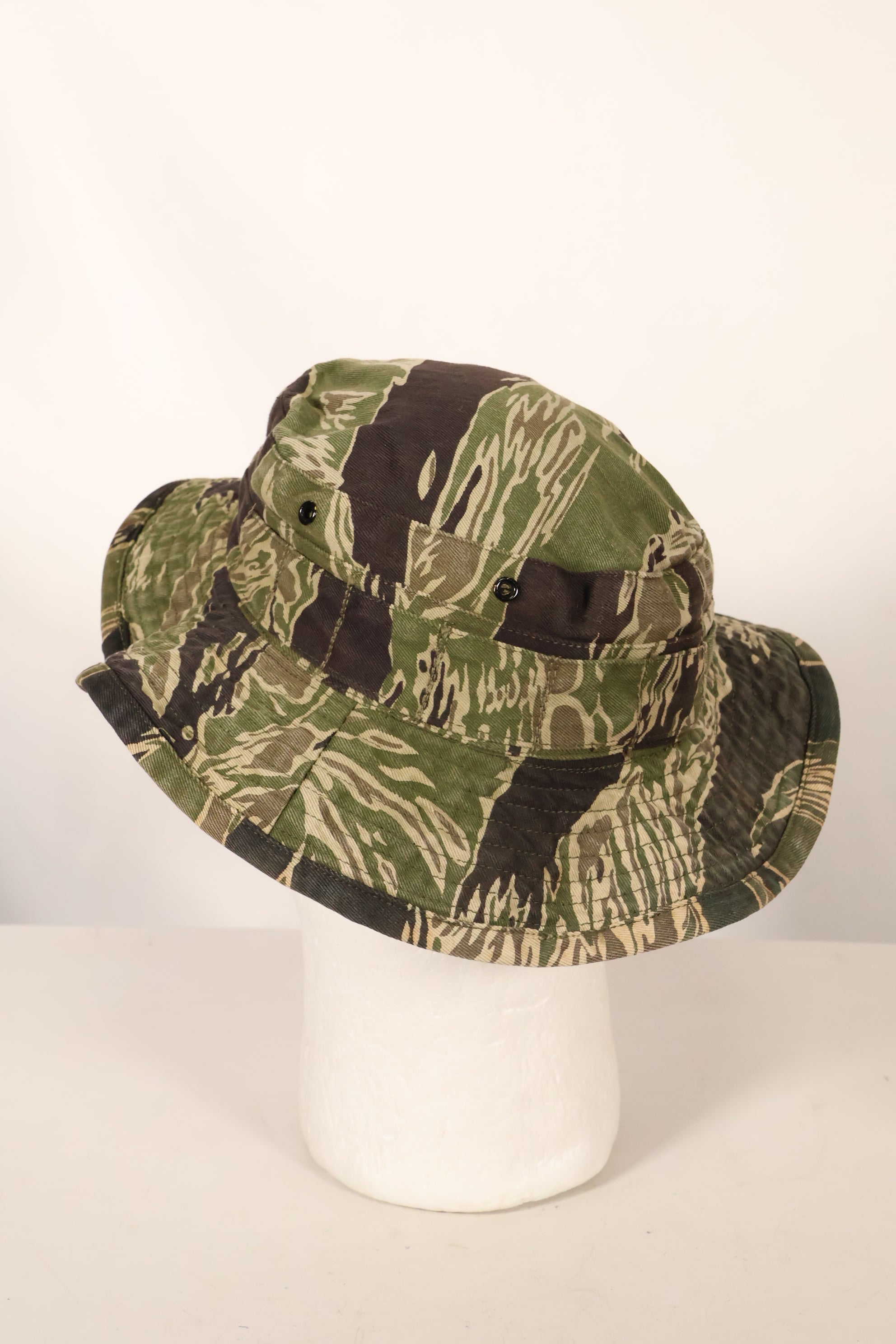 1960年代中頃　沖縄タイガーパターン　CISOカット　タイガーストライプ　ブーニーハット　サイズS　中古品