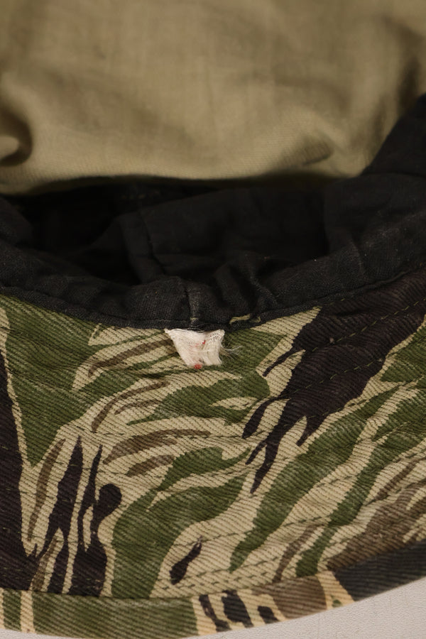 1960年代中頃　沖縄タイガーパターン　CISOカット　タイガーストライプ　ブーニーハット　サイズS　中古品