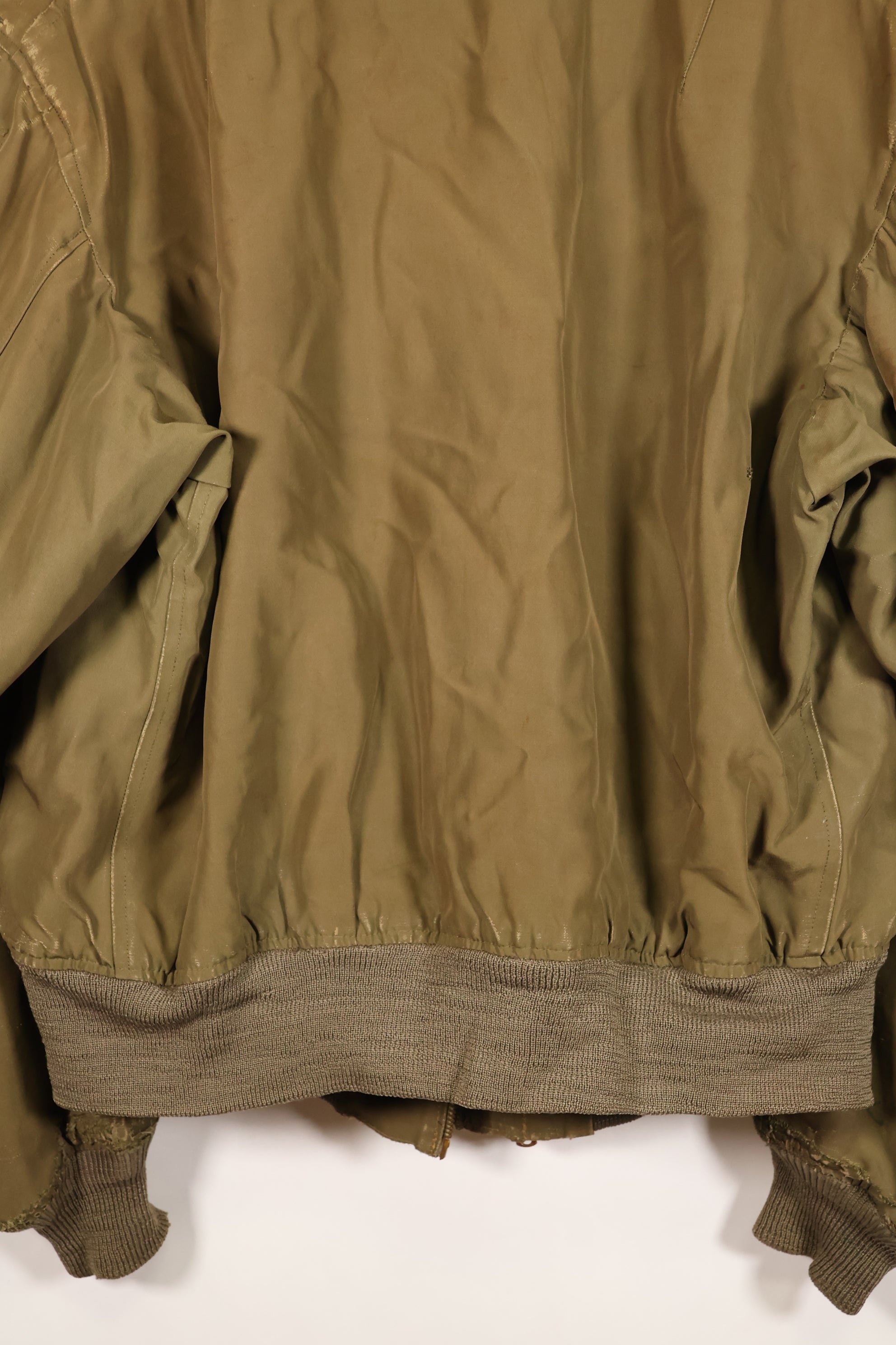 1940s, Size 42, WWII, U.S. Army Air Forces, B-15 Flight Jacket, Calendar-finished fabric, Used