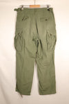 1963年契約　推定 M-S　1st Model ジャングルファティーグ　パンツ　退色あり　中古品
