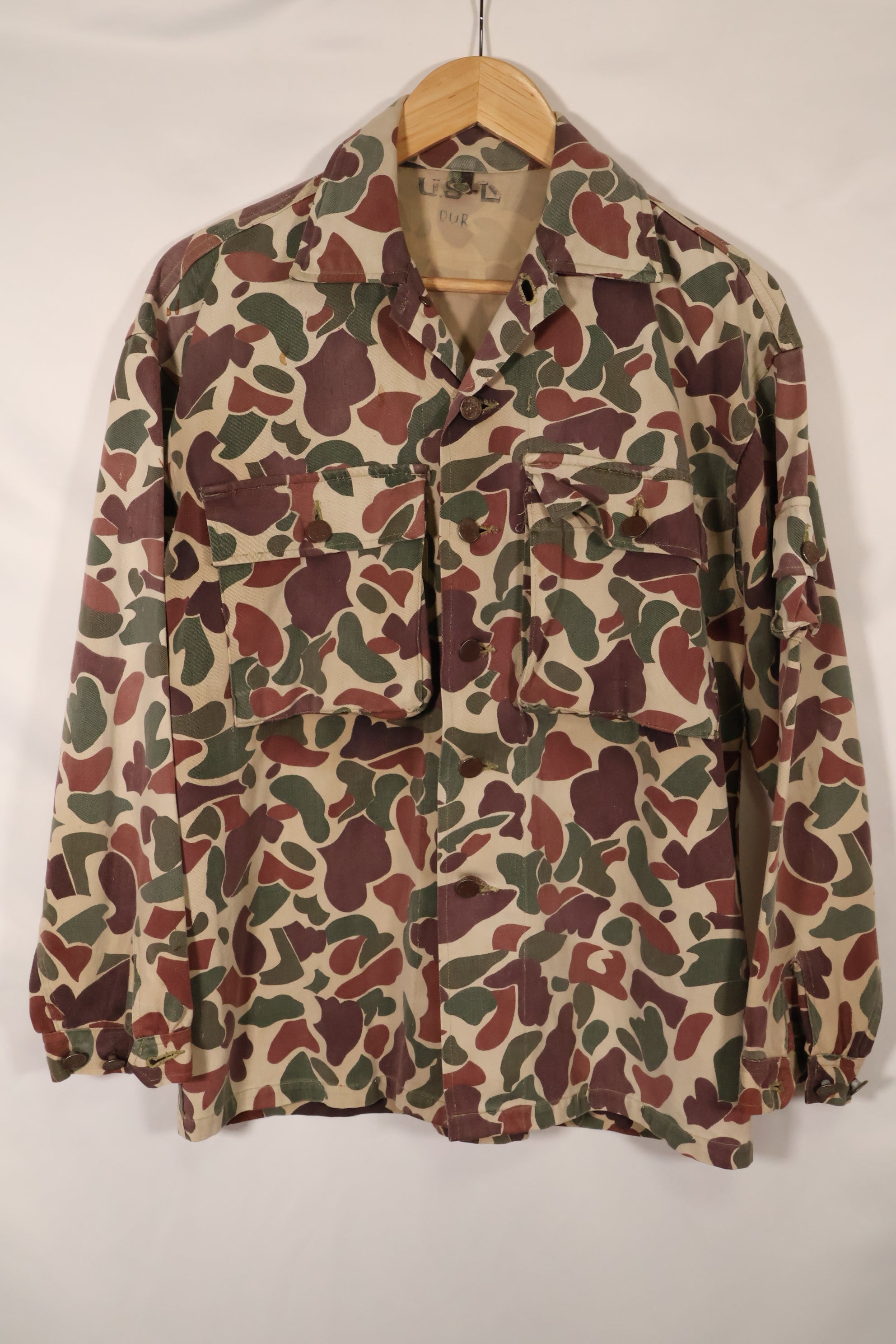 1960年代前半〜中盤　CIDG　ベオガム迷彩　アドバイザーカット　US-L　退色あり　中古品