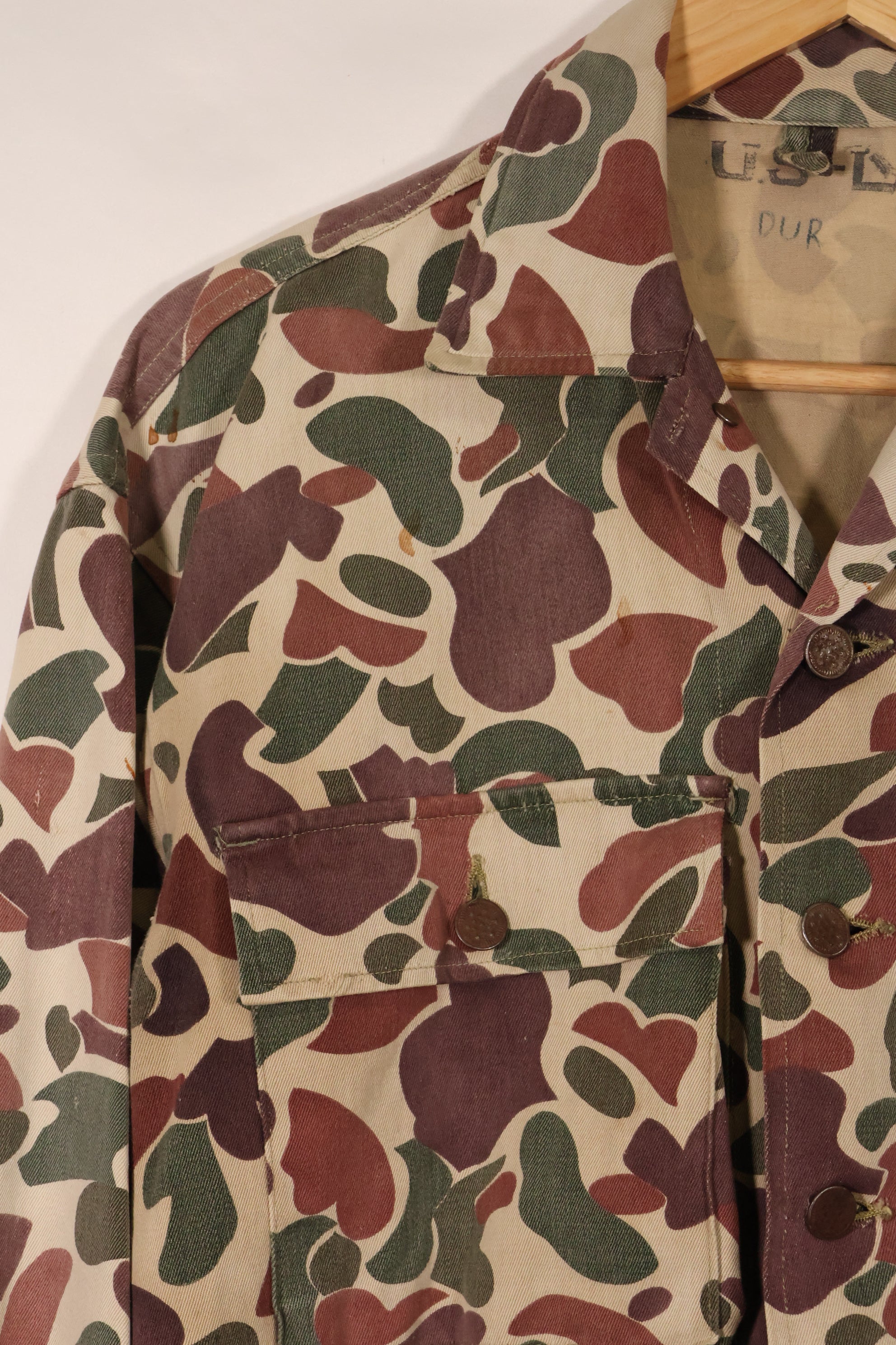 1960年代前半〜中盤　CIDG　ベオガム迷彩　アドバイザーカット　US-L　退色あり　中古品