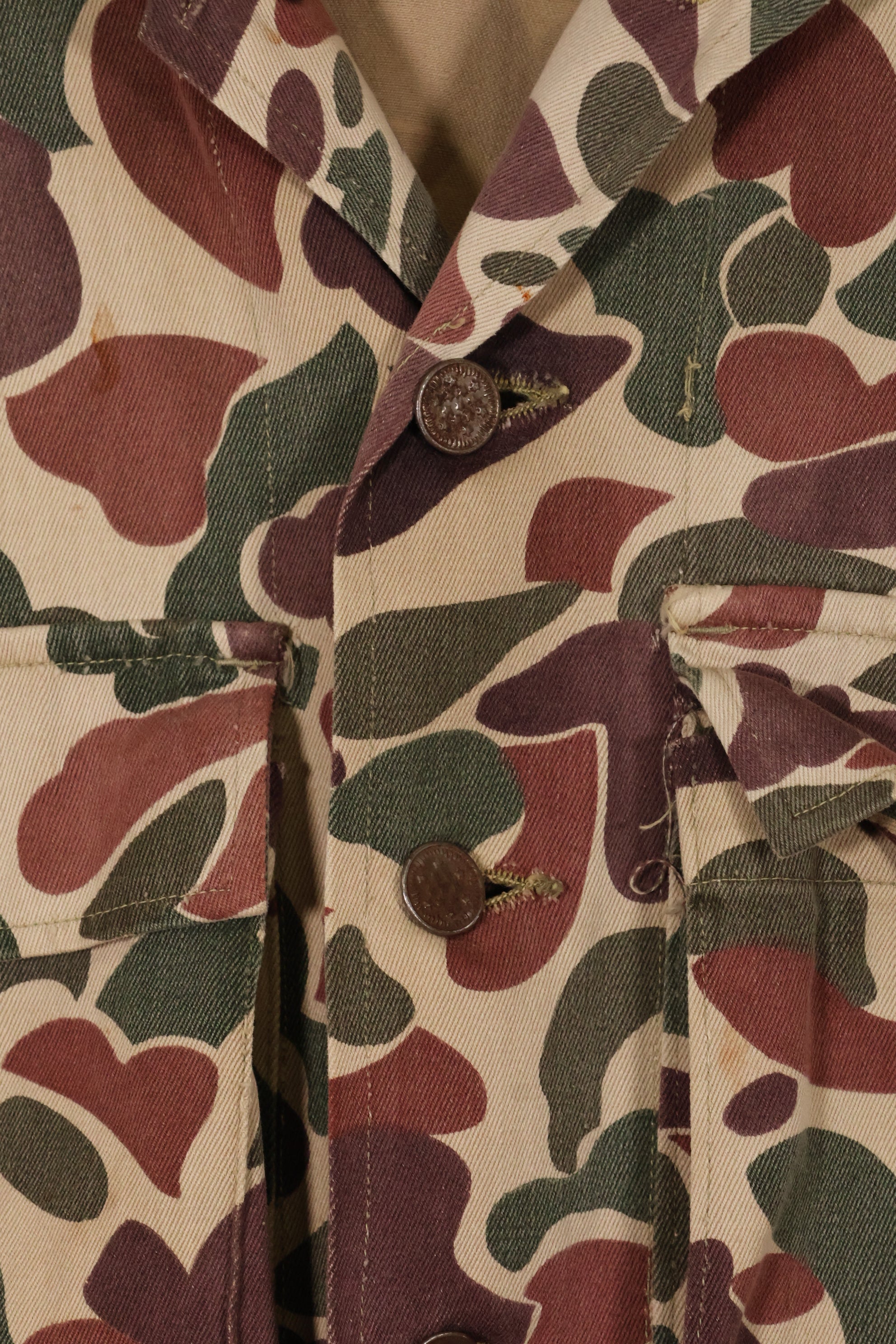 1960年代前半〜中盤　CIDG　ベオガム迷彩　アドバイザーカット　US-L　退色あり　中古品