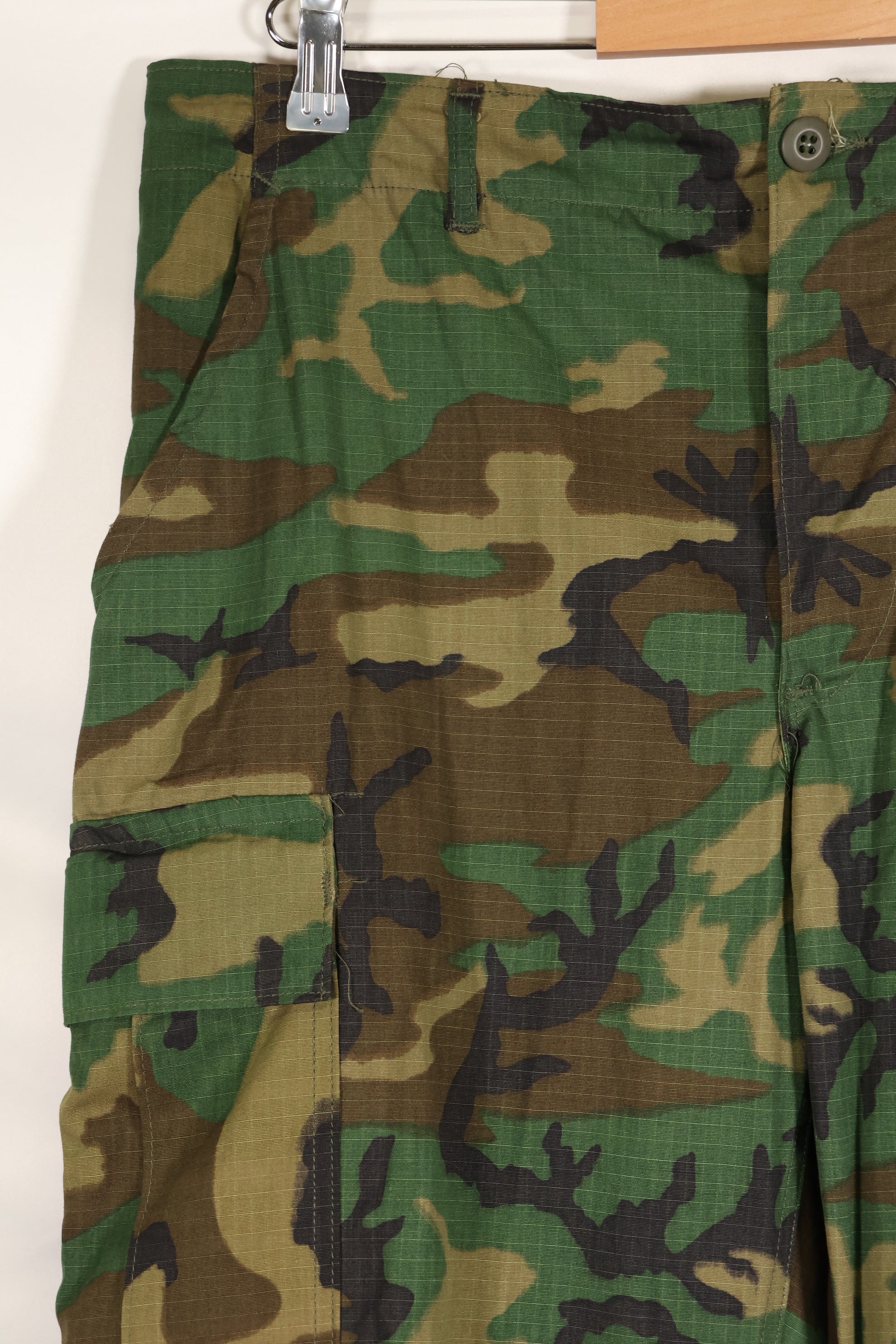 実物　1970年製　M-S　デッドストック　リップストップ　ERDL ファティーグパンツ　ブラウンリーフ