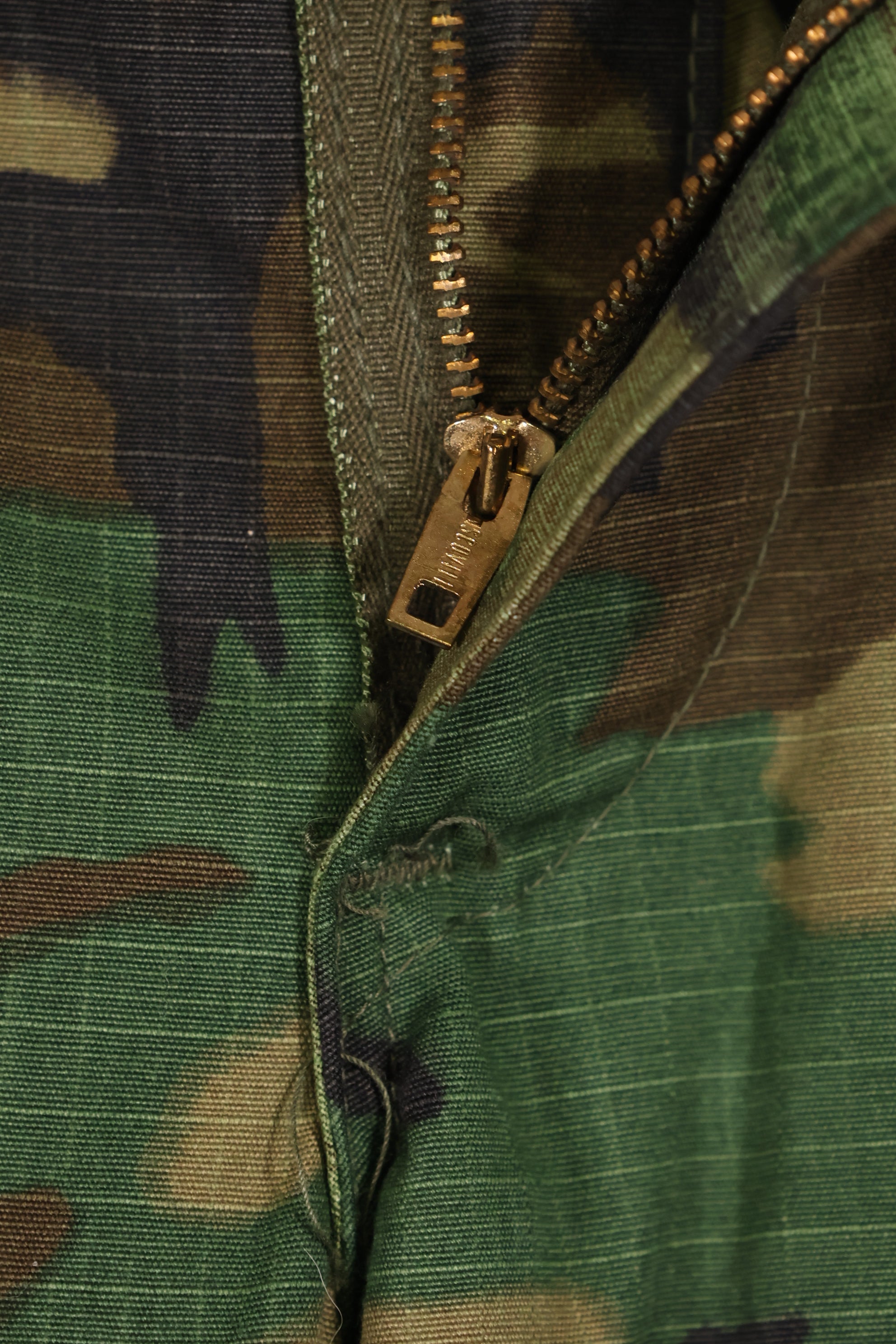 実物　1970年製　M-S　デッドストック　リップストップ　ERDL ファティーグパンツ　ブラウンリーフ