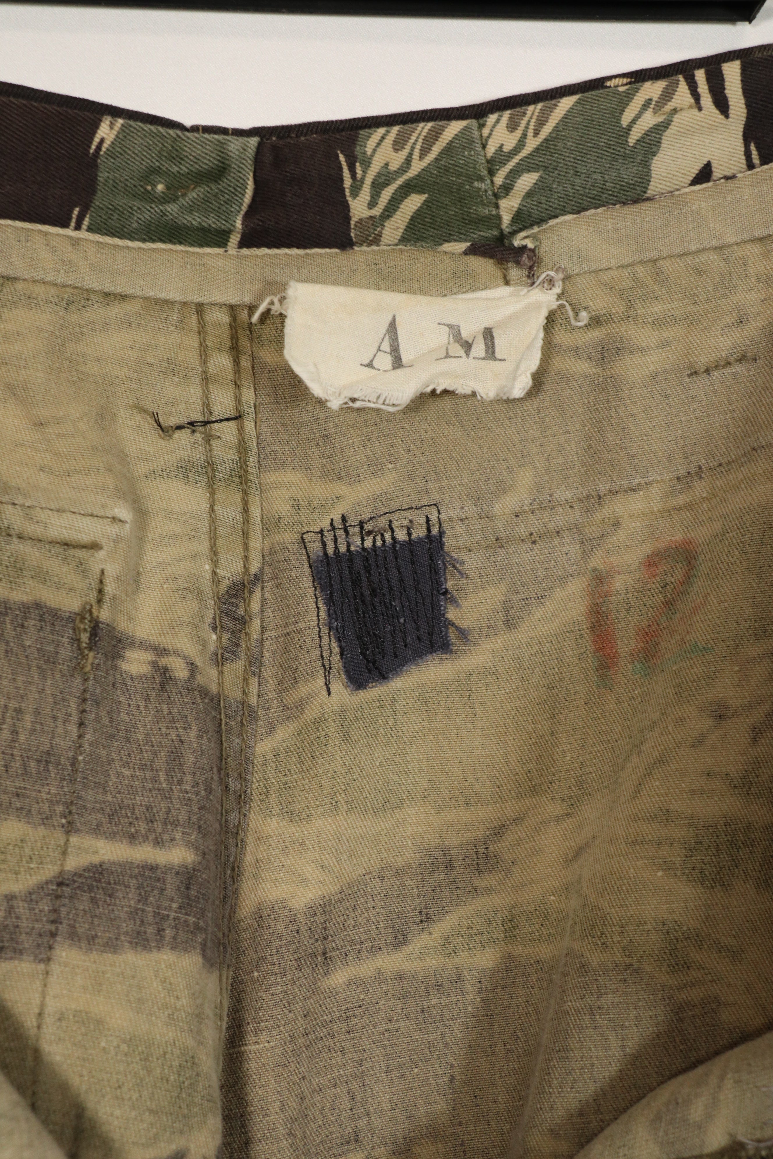 正宗冲绳虎纹裤，亚洲版型，褪色，AM尺码