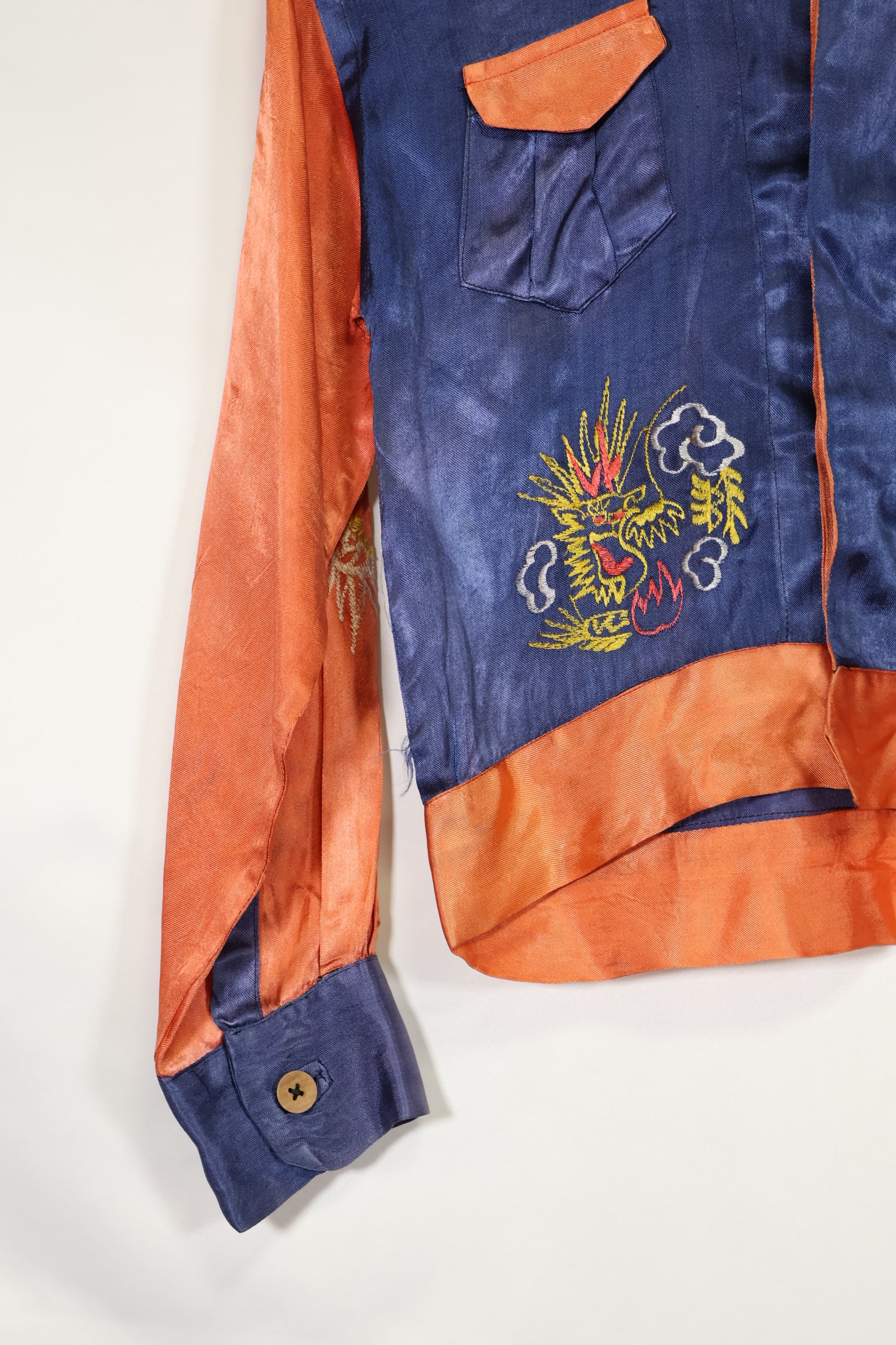 推定 1950年代後半〜1960年代　子供用　OKINAWA シャツ　刺繍お土産品　未使用品