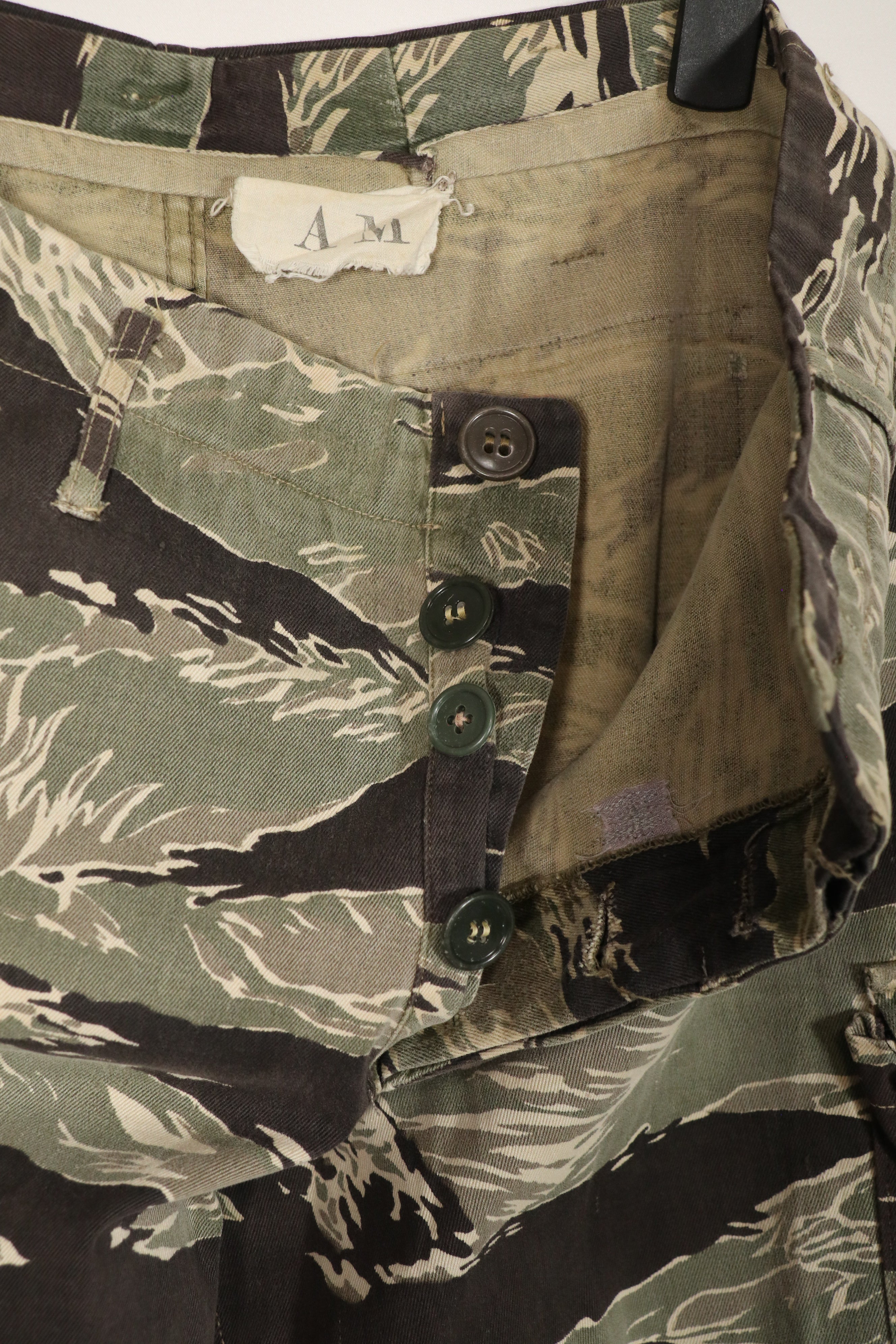 正宗冲绳虎纹裤，亚洲版型，褪色，AM尺码