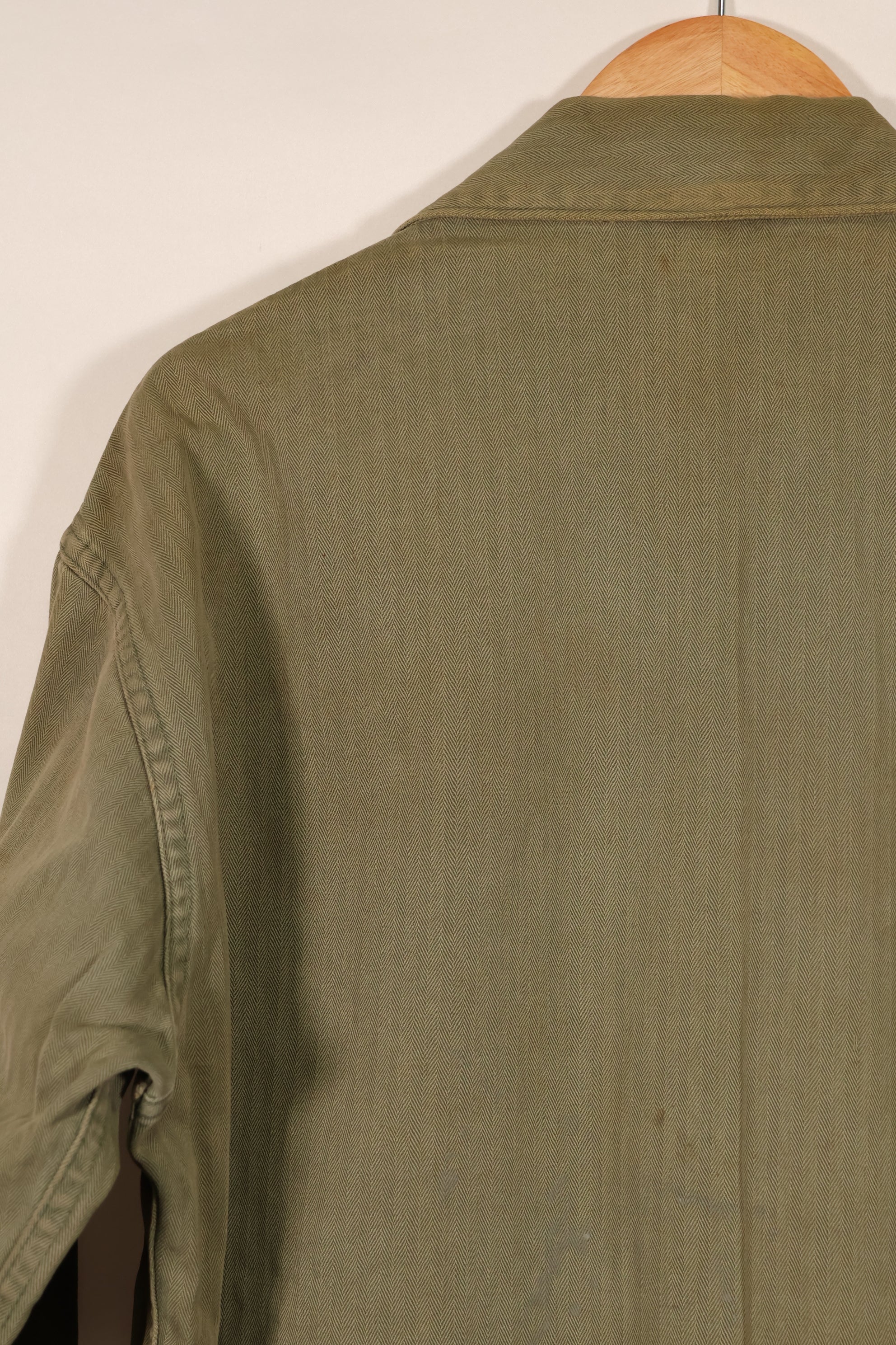 実物　WWII アメリカ海兵隊　USMC　P41　HBTジャケット　レアボタン付　中古品