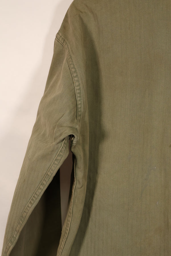 実物　WWII アメリカ海兵隊　USMC　P41　HBTジャケット　レアボタン付　中古品