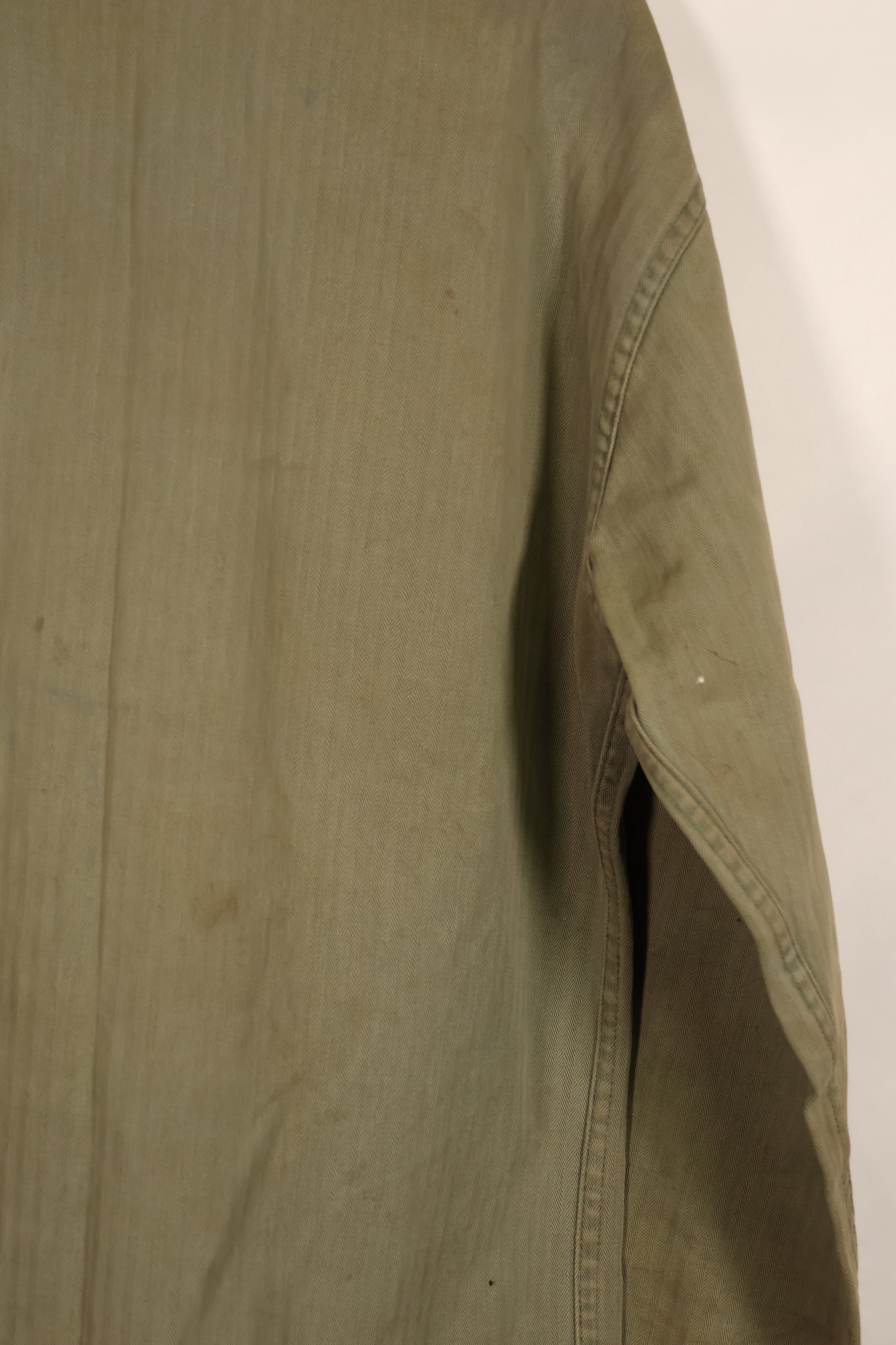 実物　WWII アメリカ海兵隊　USMC　P41　HBTジャケット　レアボタン付　中古品