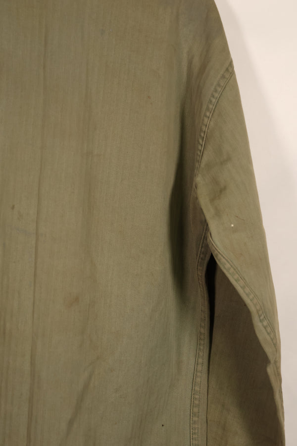 実物　WWII アメリカ海兵隊　USMC　P41　HBTジャケット　レアボタン付　中古品