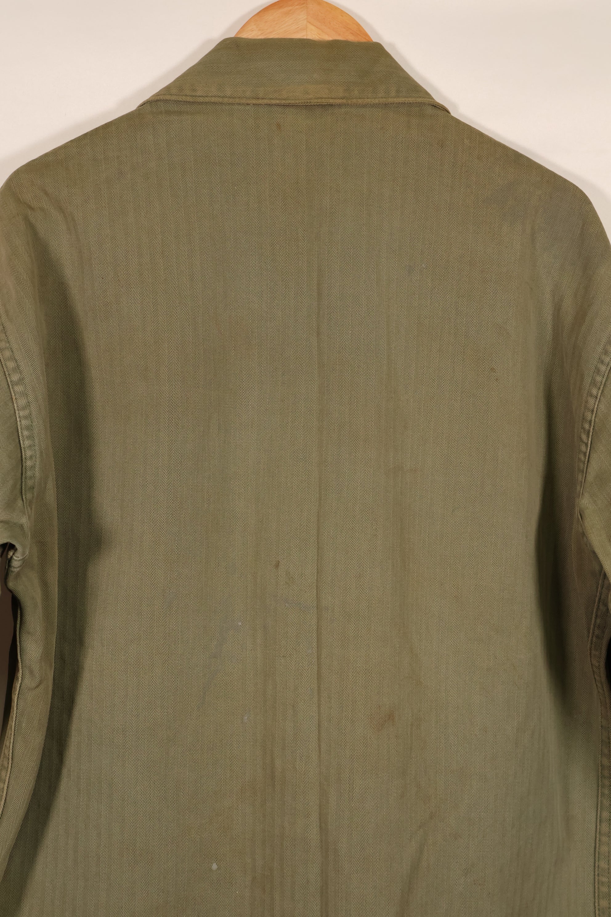 実物　WWII アメリカ海兵隊　USMC　P41　HBTジャケット　レアボタン付　中古品