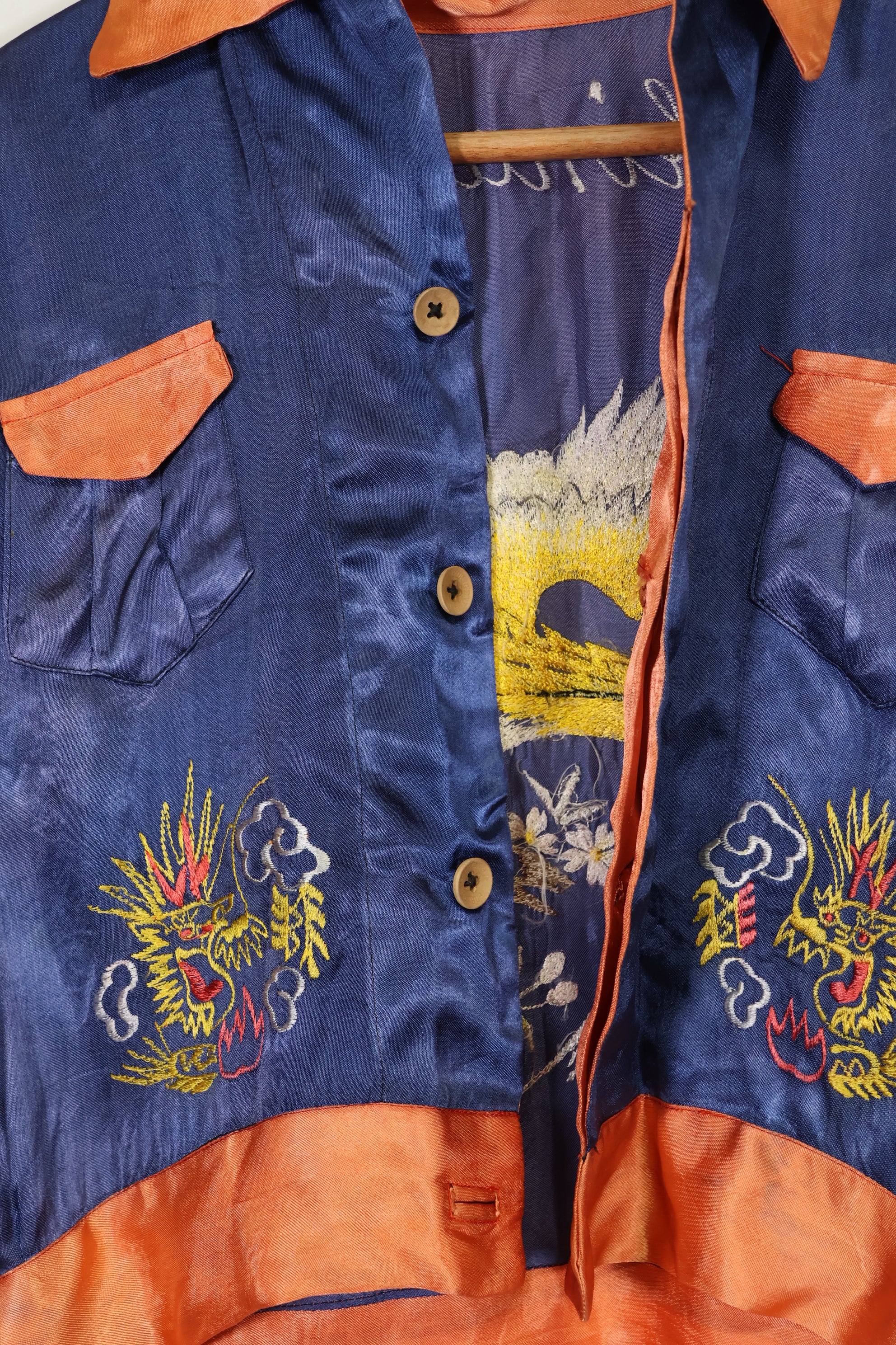 推定 1950年代後半〜1960年代　子供用　OKINAWA シャツ　刺繍お土産品　未使用品