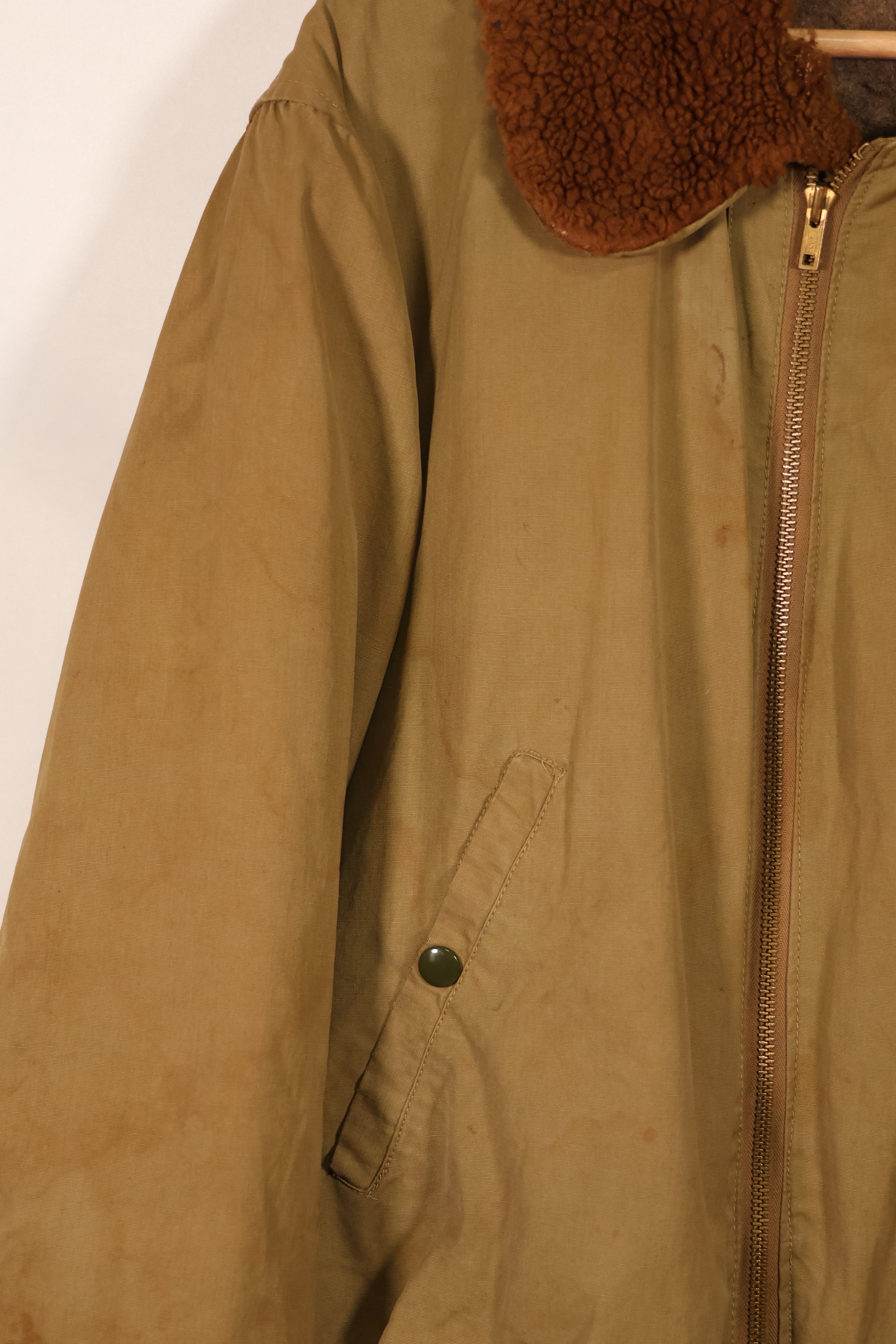 実物　1940年代　アメリカ陸軍航空隊　USAAF　B-15　フライトジャケット　ラベルなし　中古品