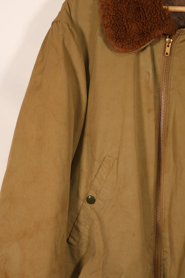 実物　1940年代　アメリカ陸軍航空隊　USAAF　B-15　フライトジャケット　ラベルなし　中古品
