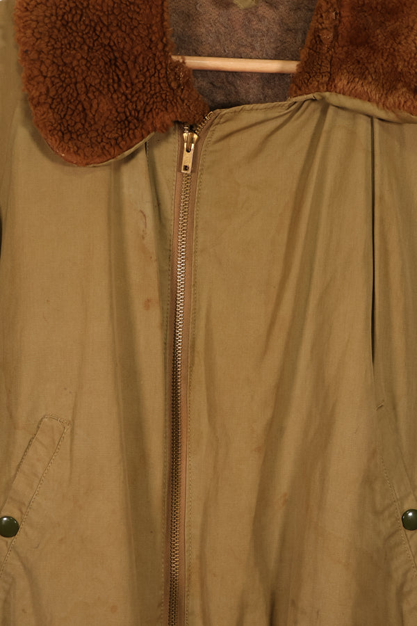 実物　1940年代　アメリカ陸軍航空隊　USAAF　B-15　フライトジャケット　ラベルなし　中古品