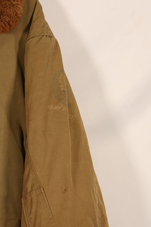 実物　1940年代　アメリカ陸軍航空隊　USAAF　B-15　フライトジャケット　ラベルなし　中古品