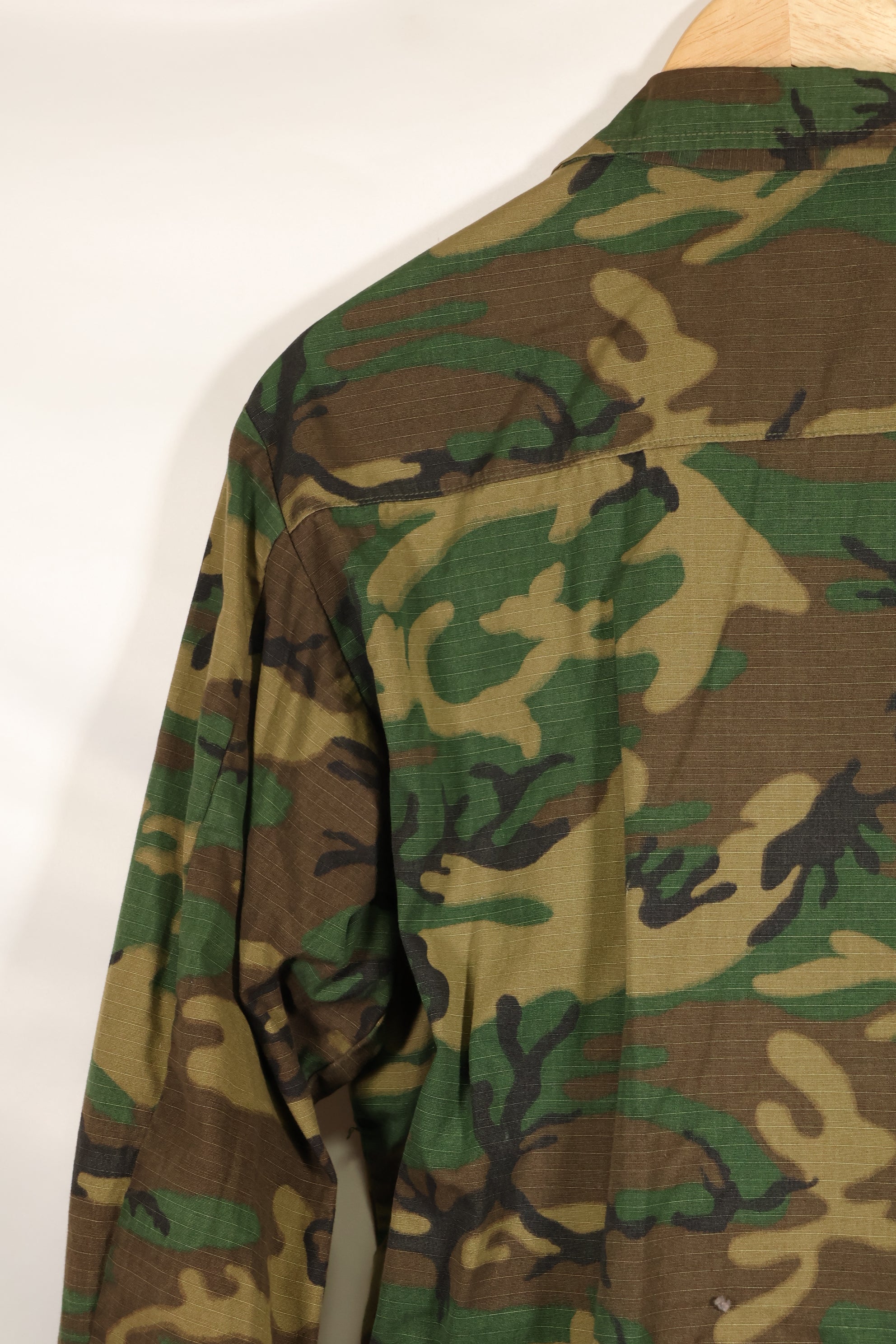 実物　1969年製　M-S　リップストップ　ERDL ファティーグジャケット　ブラウンリーフ  中古品