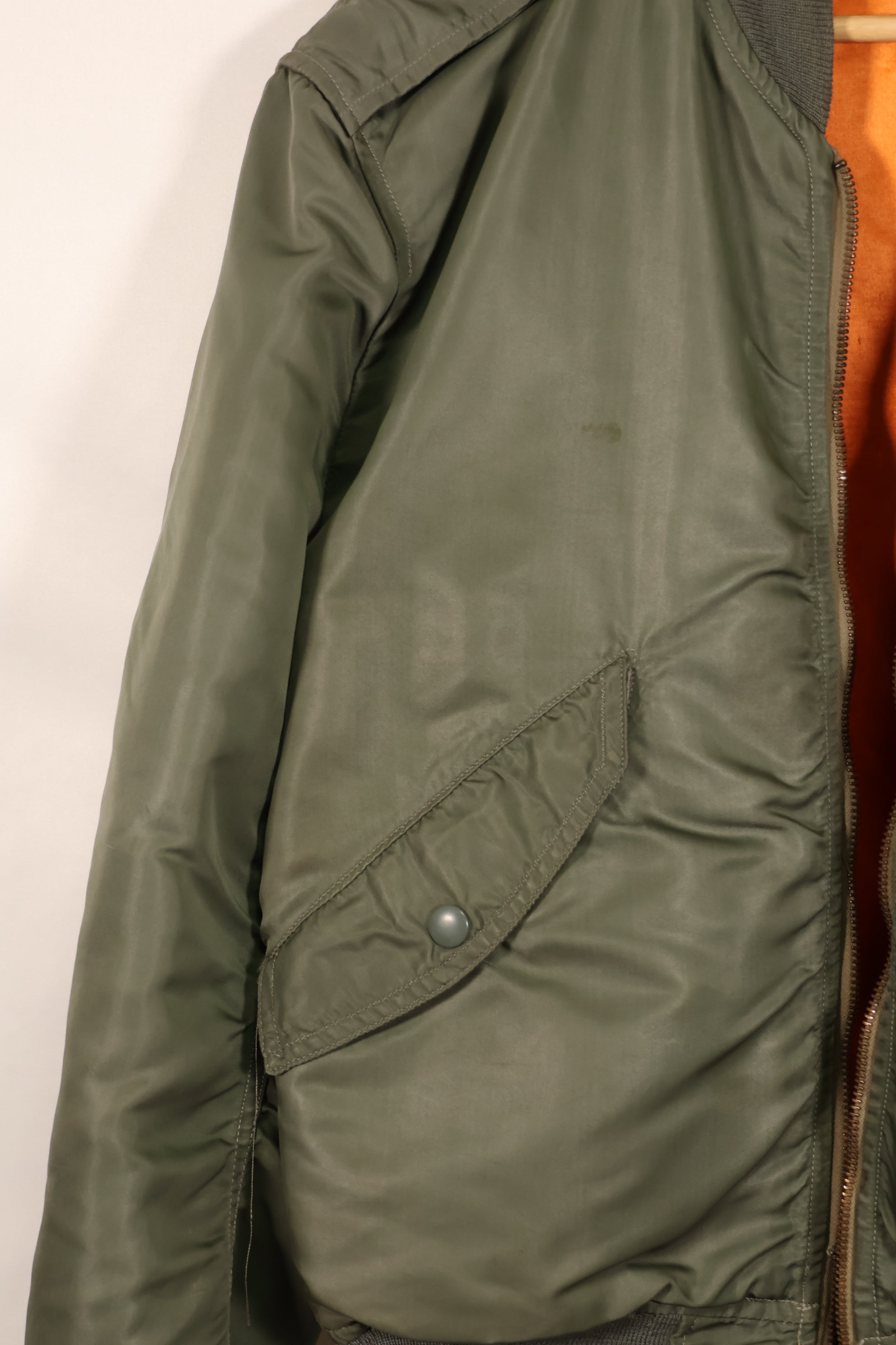 実物　1960年代初期　USAF L2-B フライトジャケット　リブ破損あり　ジッパースライダーなし