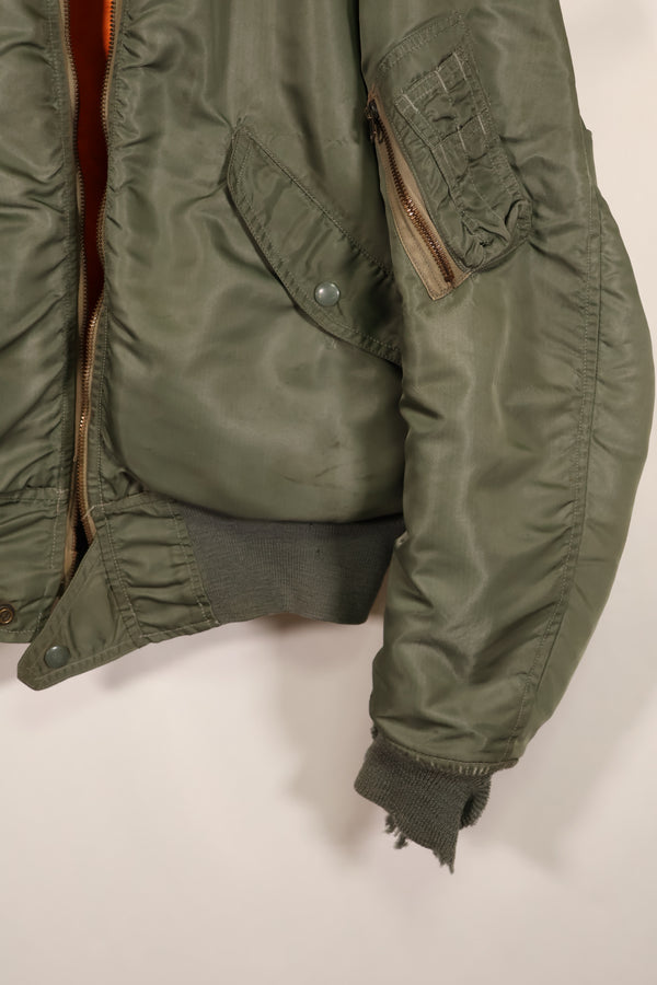 実物　1960年代初期　USAF L2-B フライトジャケット　リブ破損あり　ジッパースライダーなし