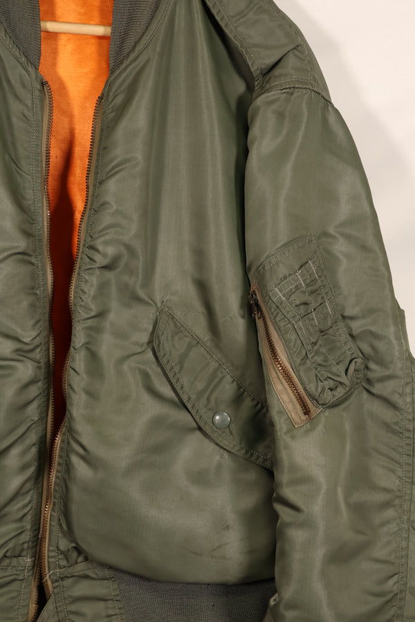 実物　1960年代初期　USAF L2-B フライトジャケット　リブ破損あり　ジッパースライダーなし