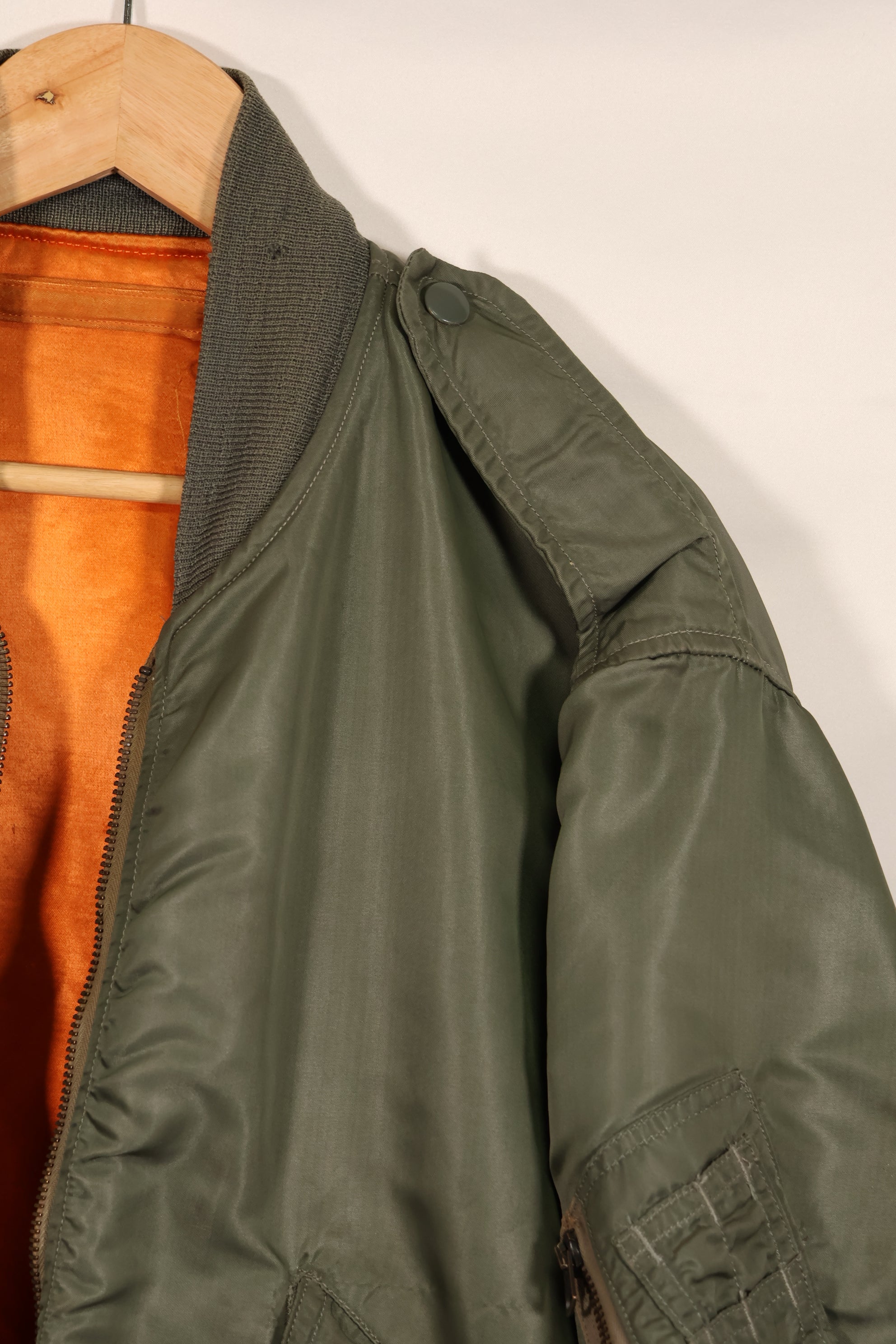 実物　1960年代初期　USAF L2-B フライトジャケット　リブ破損あり　ジッパースライダーなし