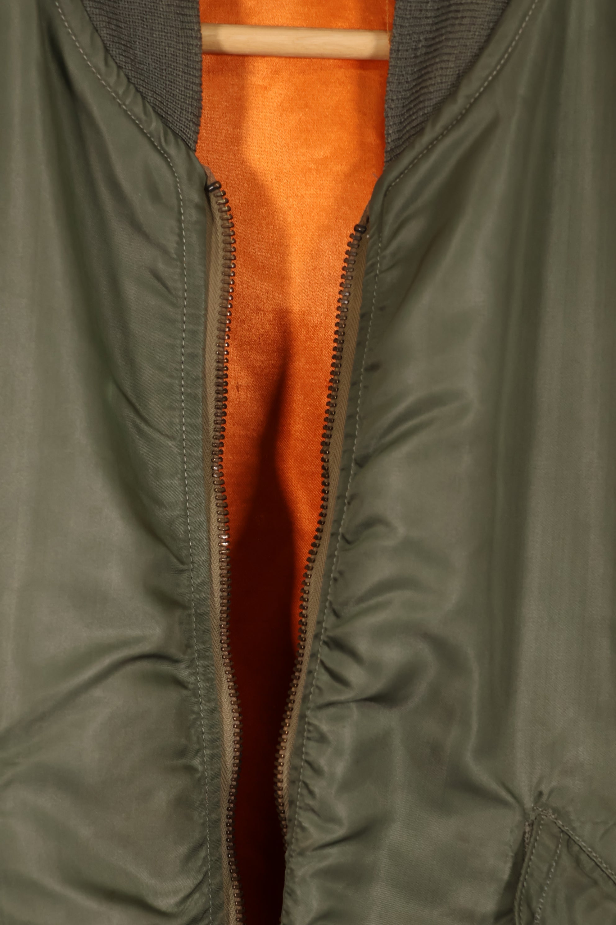 実物　1960年代初期　USAF L2-B フライトジャケット　リブ破損あり　ジッパースライダーなし