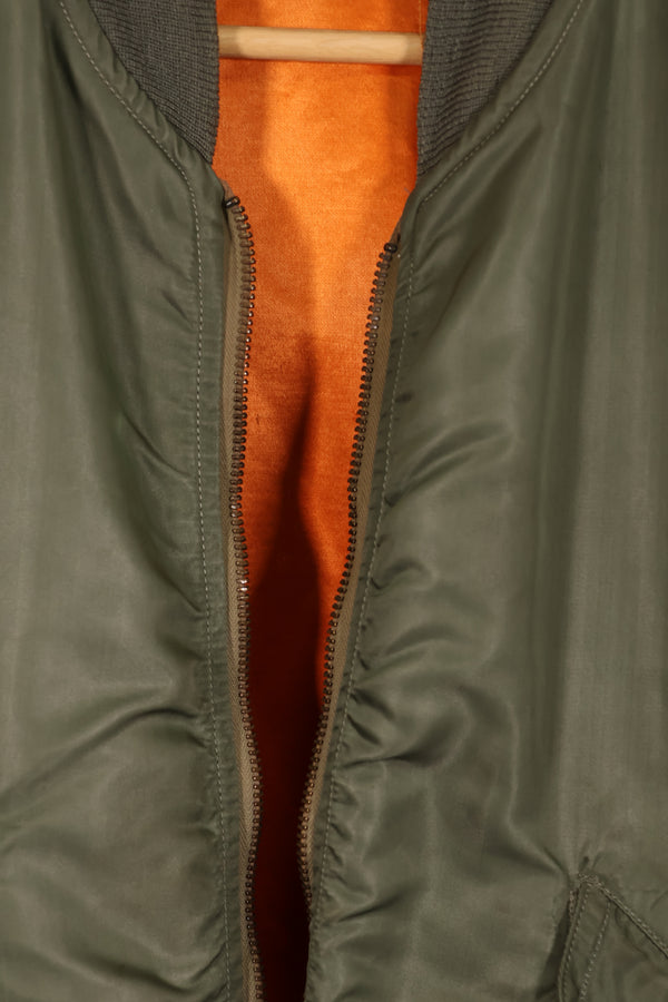 実物　1960年代初期　USAF L2-B フライトジャケット　リブ破損あり　ジッパースライダーなし