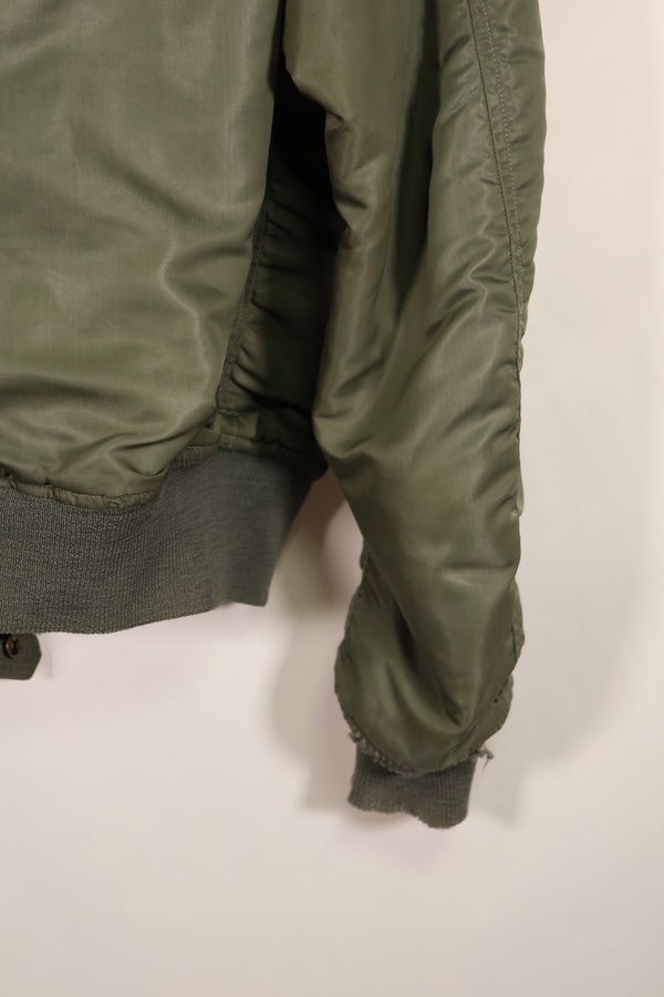 実物　1960年代初期　USAF L2-B フライトジャケット　リブ破損あり　ジッパースライダーなし