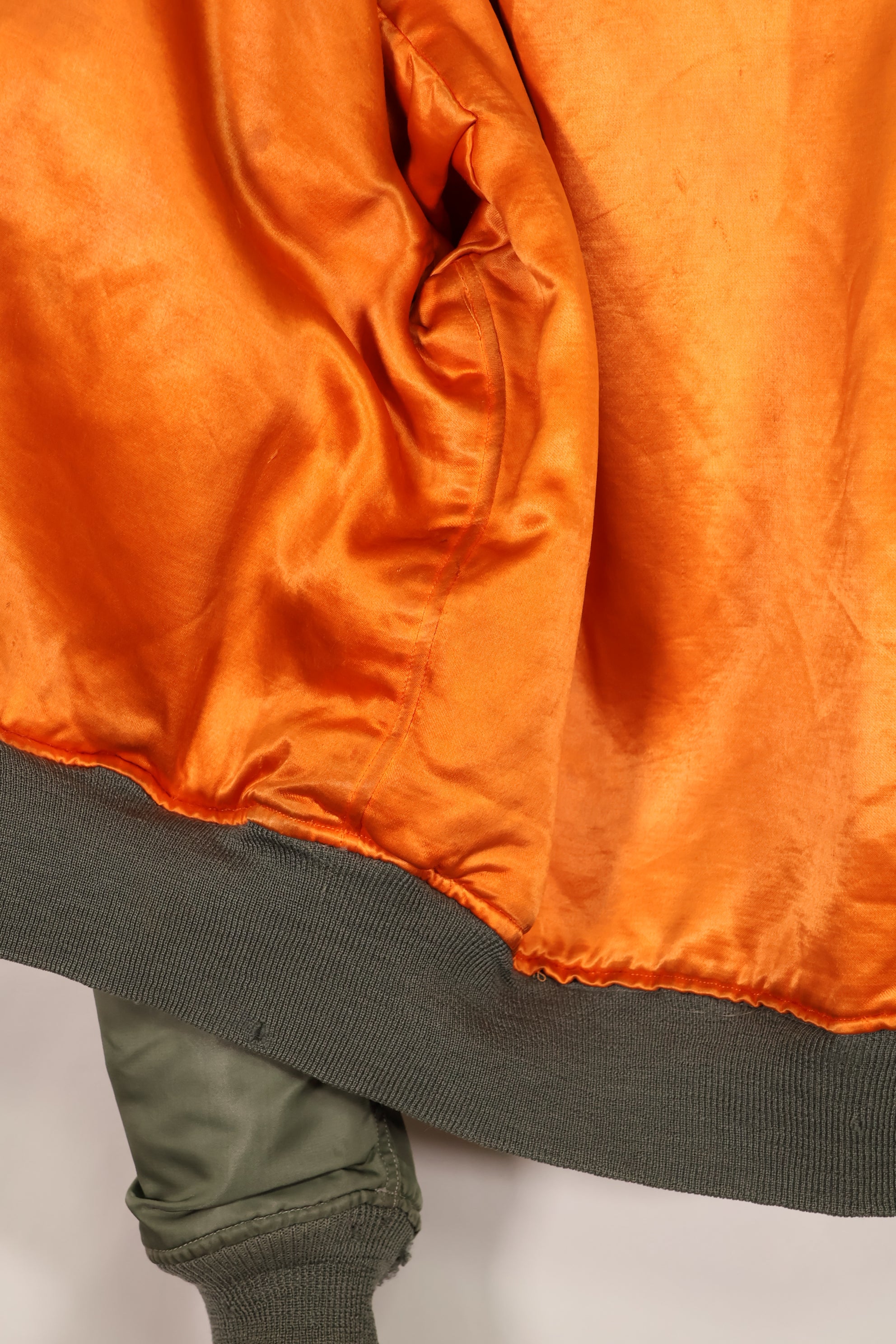 実物　1960年代初期　USAF L2-B フライトジャケット　リブ破損あり　ジッパースライダーなし