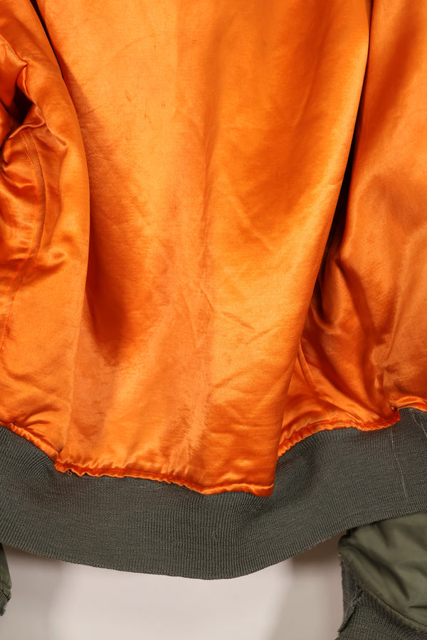 実物　1960年代初期　USAF L2-B フライトジャケット　リブ破損あり　ジッパースライダーなし