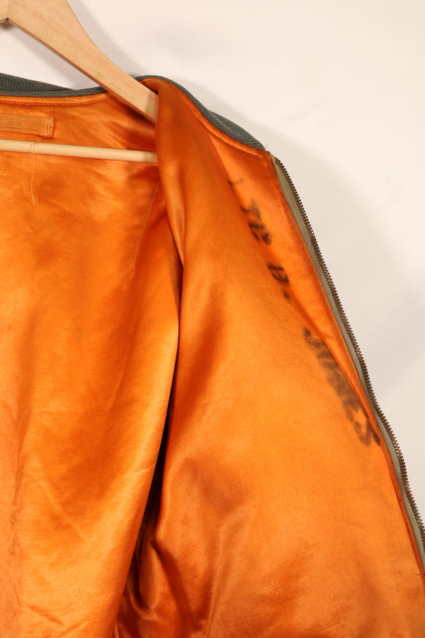 実物　1960年代初期　USAF L2-B フライトジャケット　リブ破損あり　ジッパースライダーなし