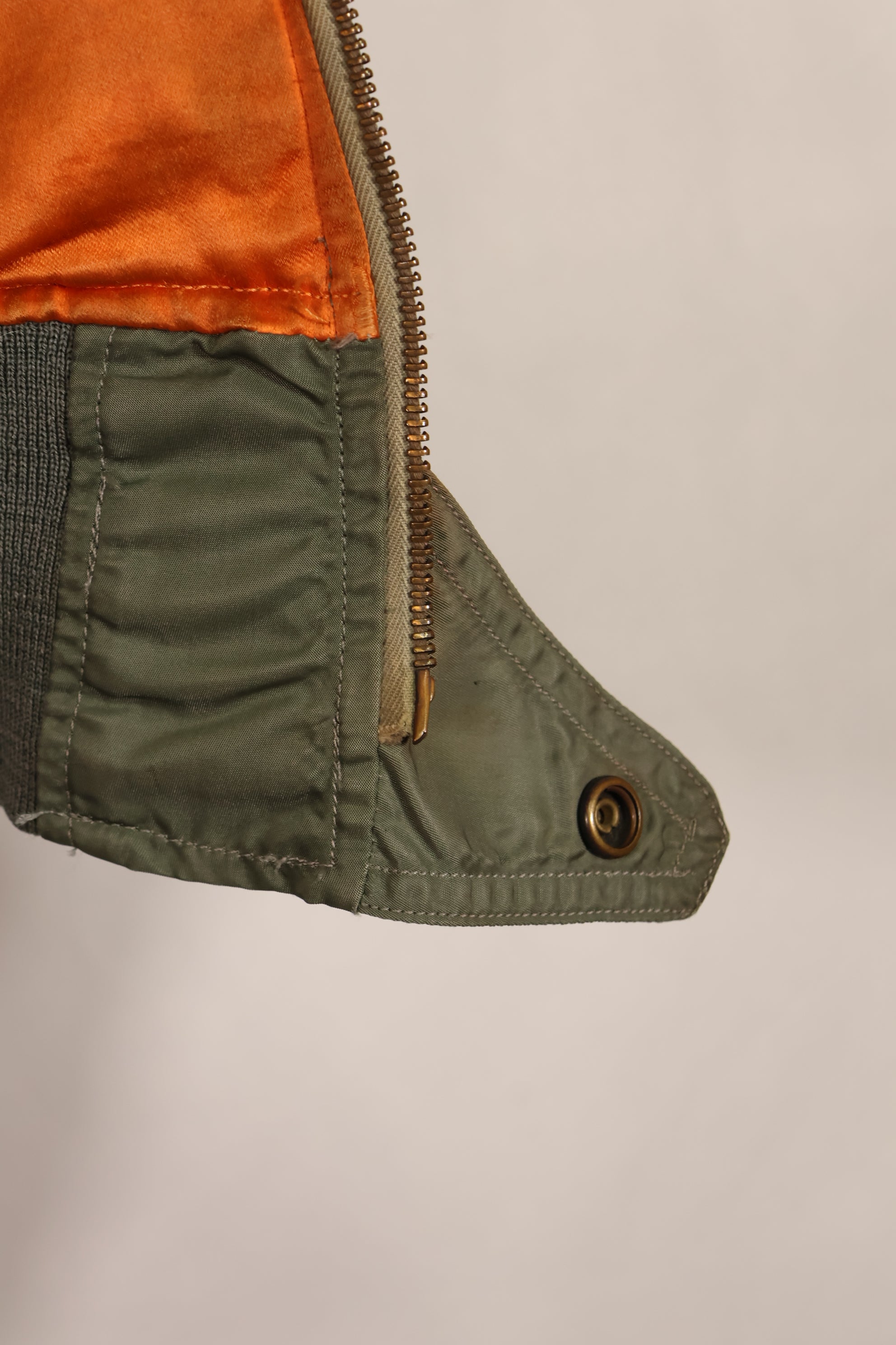 実物　1960年代初期　USAF L2-B フライトジャケット　リブ破損あり　ジッパースライダーなし