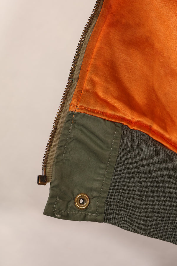 実物　1960年代初期　USAF L2-B フライトジャケット　リブ破損あり　ジッパースライダーなし