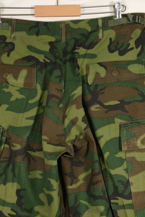 1968年契約　リップストップ　ERDL迷彩　ジャングルファティーグ　パンツ　M-R　状態良い　中古品