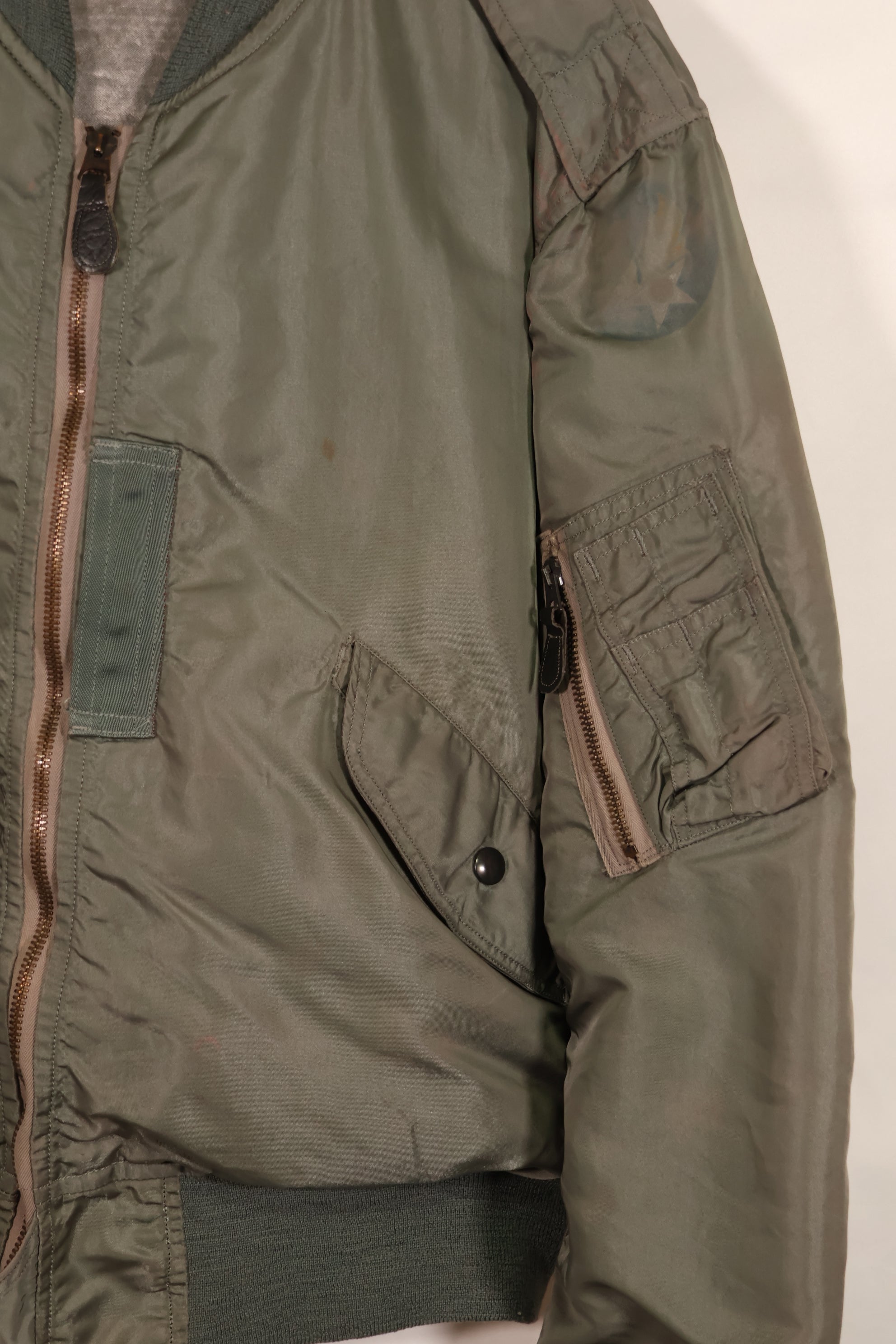 実物　1950年代ロット　USAF L2-B　フライトジャケット　サイズラベルなし　汚れ・傷あり　中古品