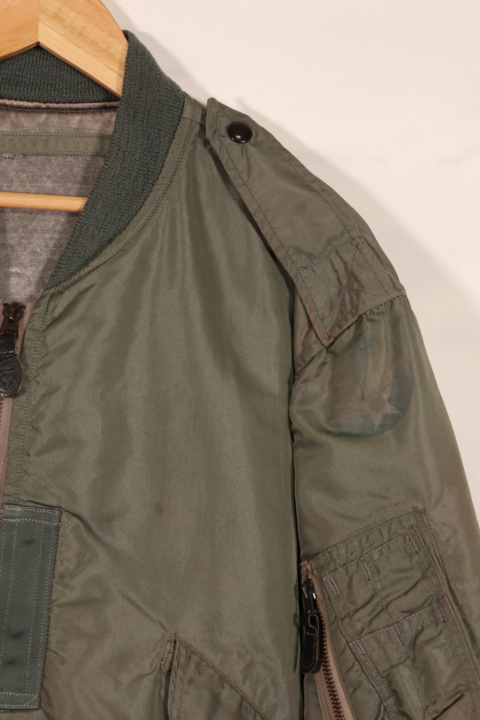 実物　1950年代ロット　USAF L2-B　フライトジャケット　サイズラベルなし　汚れ・傷あり　中古品