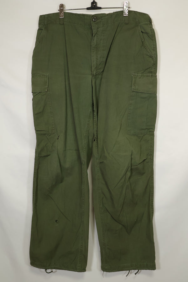 1968〜69年契約　4th Model リップストップ　ジャングルファティーグ　パンツ　L-L　中古品