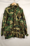 1997年会計　M-R　アメリカ軍　ウッドランド迷彩　ECWCS　Gen1 ゴアテックス　パーカー　中古品