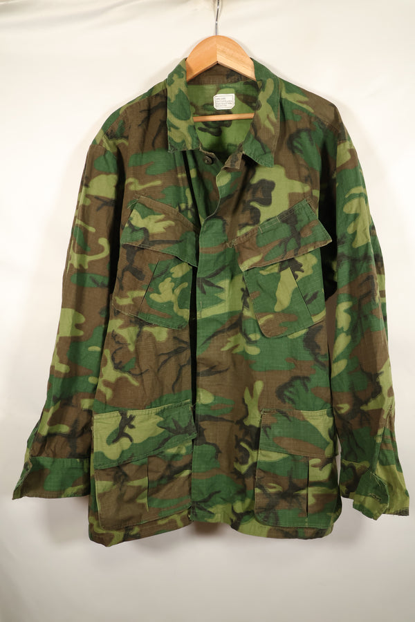 1969 Contract L-S Ripstop ERDL Camo Jungle Fatigue Jacket (Used)