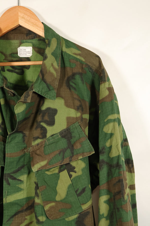 1969 Contract L-S Ripstop ERDL Camo Jungle Fatigue Jacket (Used)