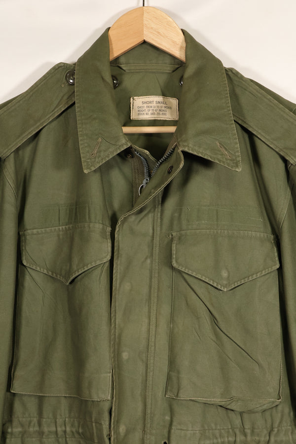 1960 Contract S-S U.S. Army M51 Field Jacket, stained, used.