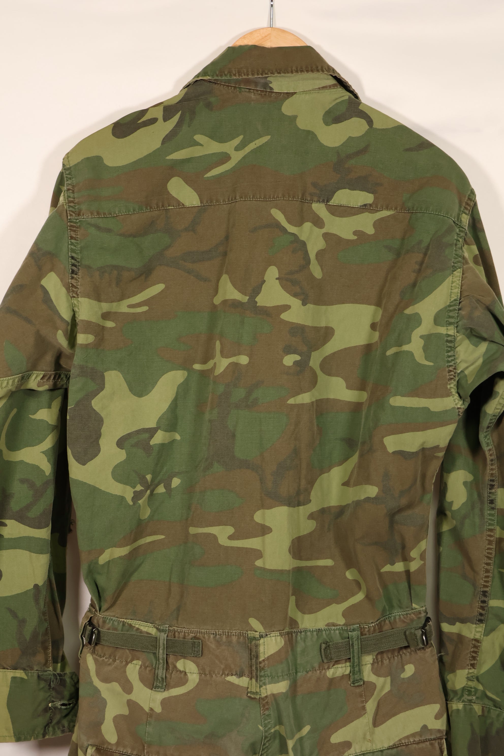 実物　1966年〜1967年　レア品　ローカル改造　フライトスーツ　ERDL 初期プリント