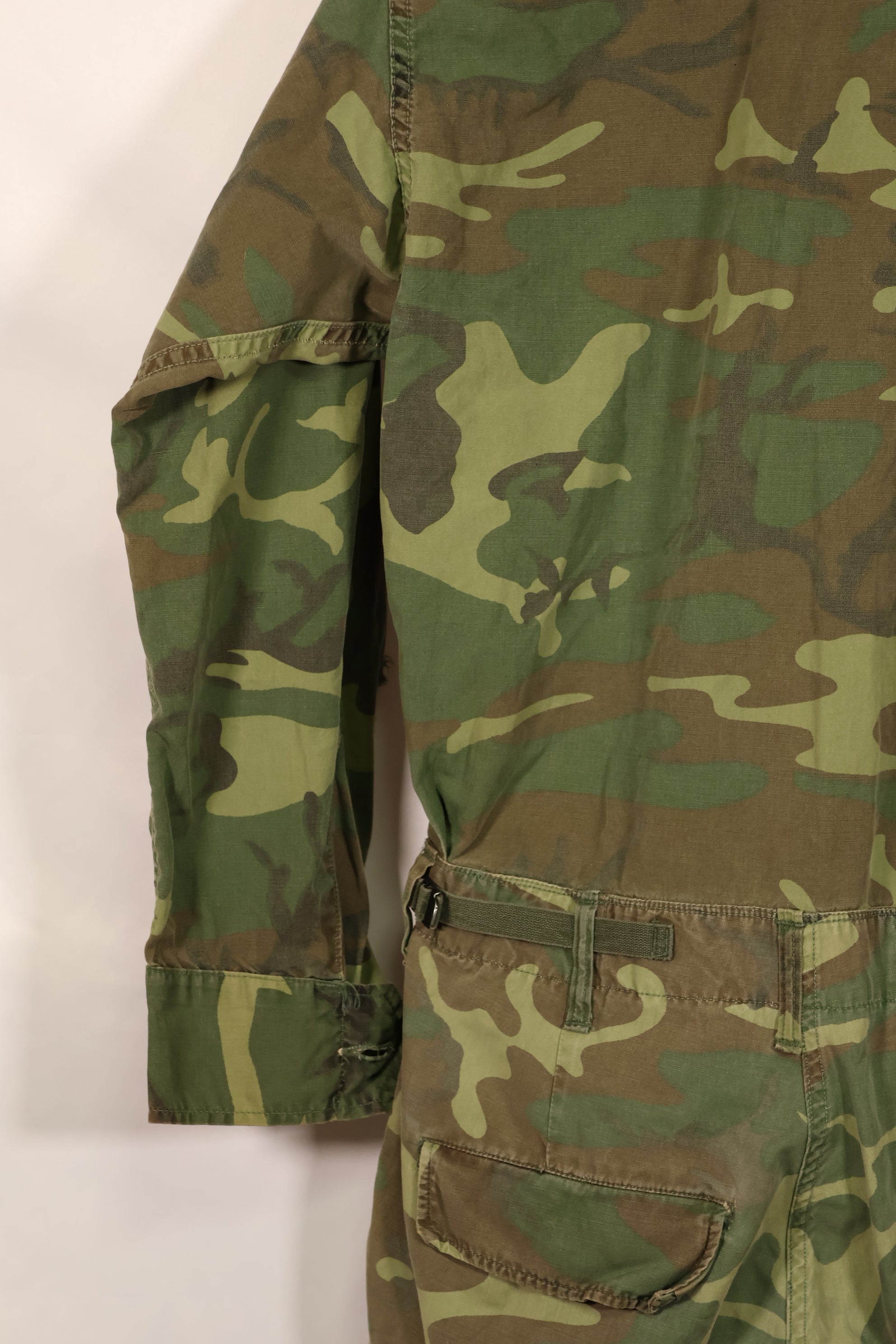 実物　1966年〜1967年　レア品　ローカル改造　フライトスーツ　ERDL 初期プリント