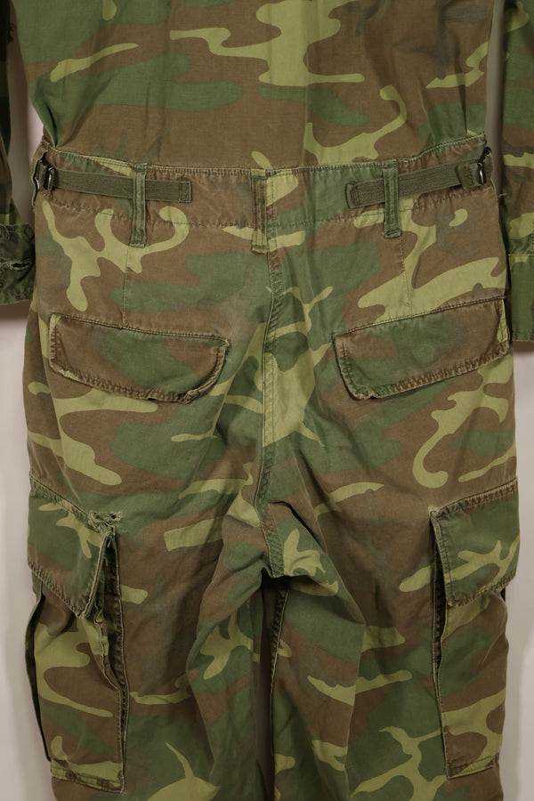 実物　1966年〜1967年　レア品　ローカル改造　フライトスーツ　ERDL 初期プリント